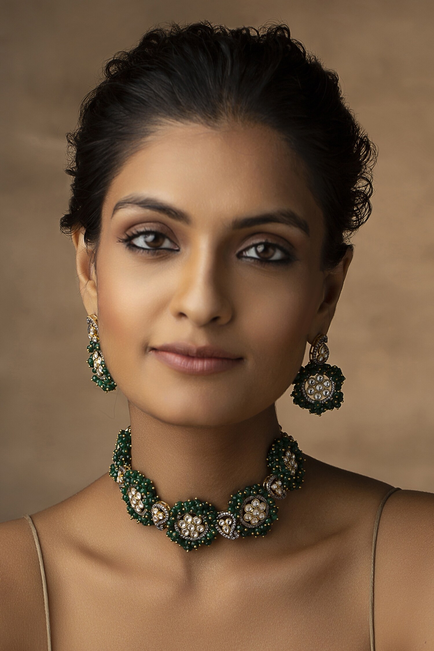 Buy Paisley Pop Saanchi Victorian Polki Embellished Choker Necklace