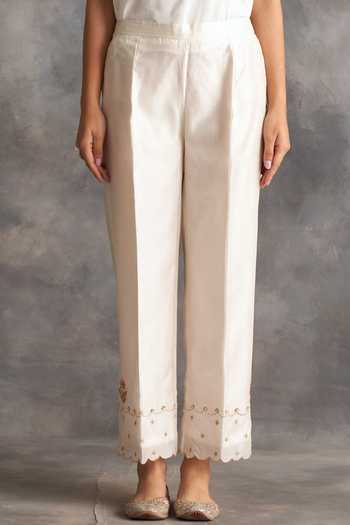 Jodha Pure Chanderi Pants