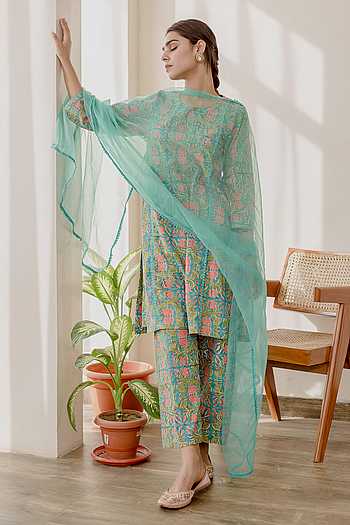 Wildflower Dawn Blue Kurta Set