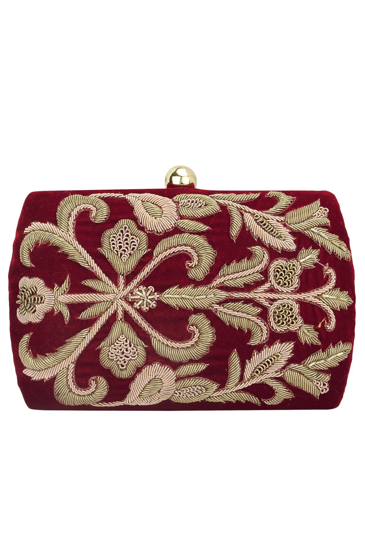 Buy ClutchD Velvet Clutch With Sling Online | Aza Fashions
