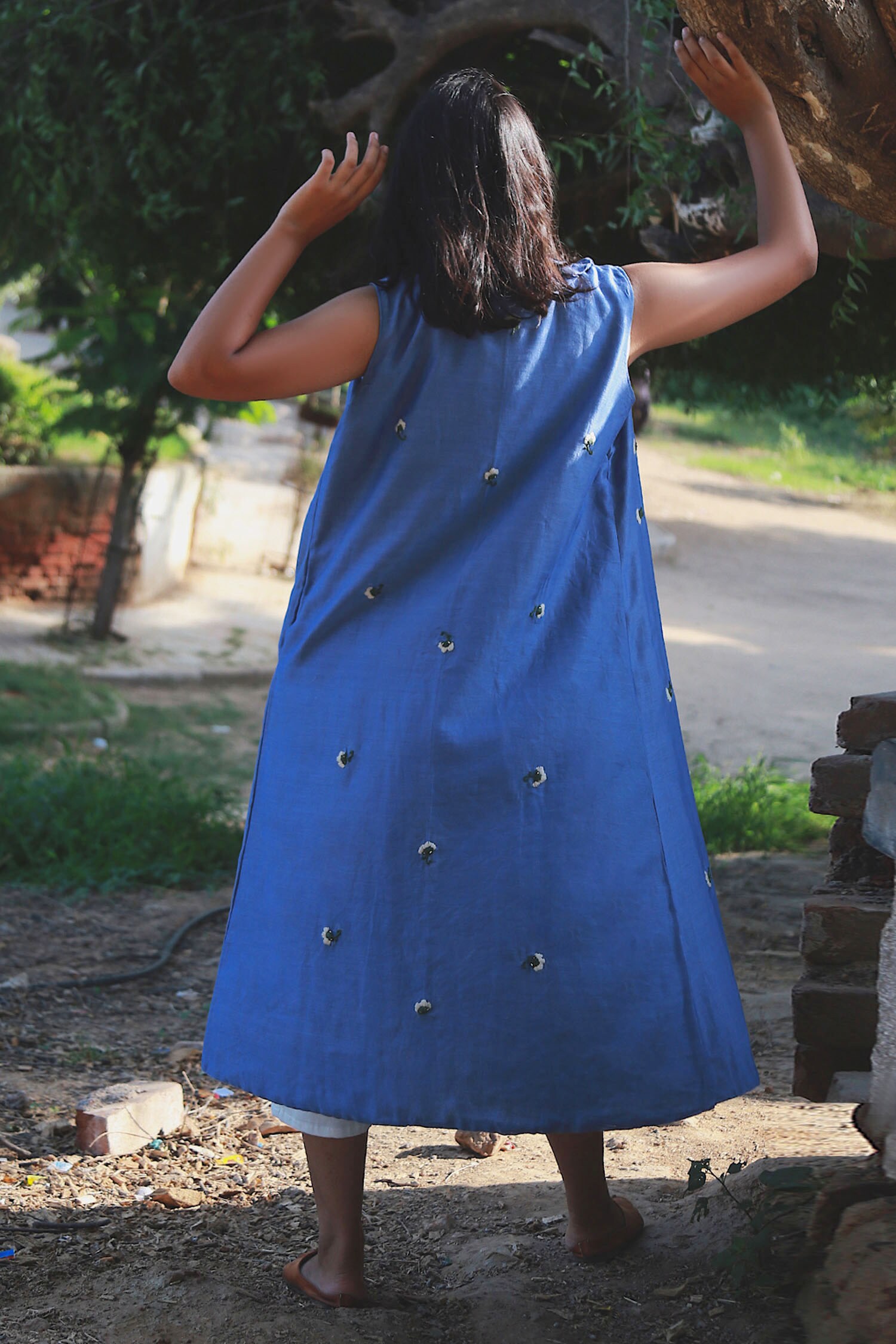 Buy Jumpsuit with Embroidered Jacket by Chambray & Co. at Aza Fashions