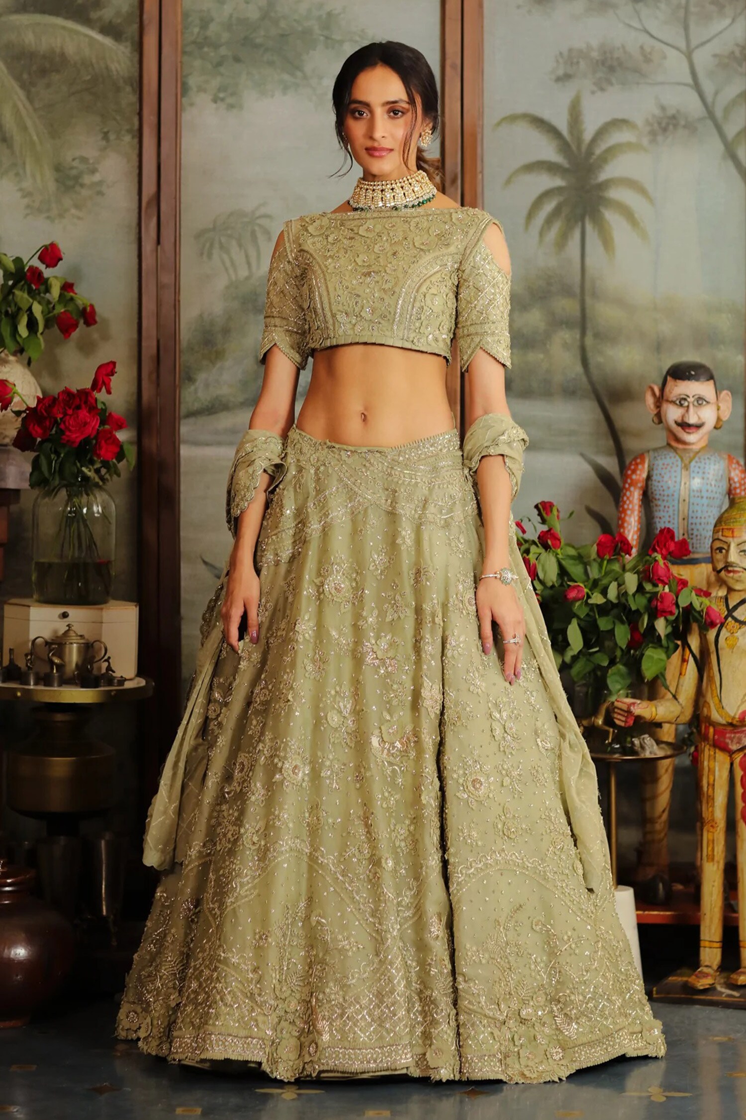 Green And #Firozi #Designer #Lehenga #Choli | Wedding lehenga designs,  Indian outfits lehenga, Party wear dresses