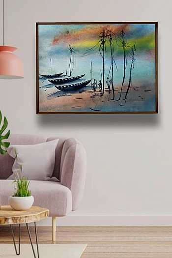 The Art House Riverside Canvas Painting