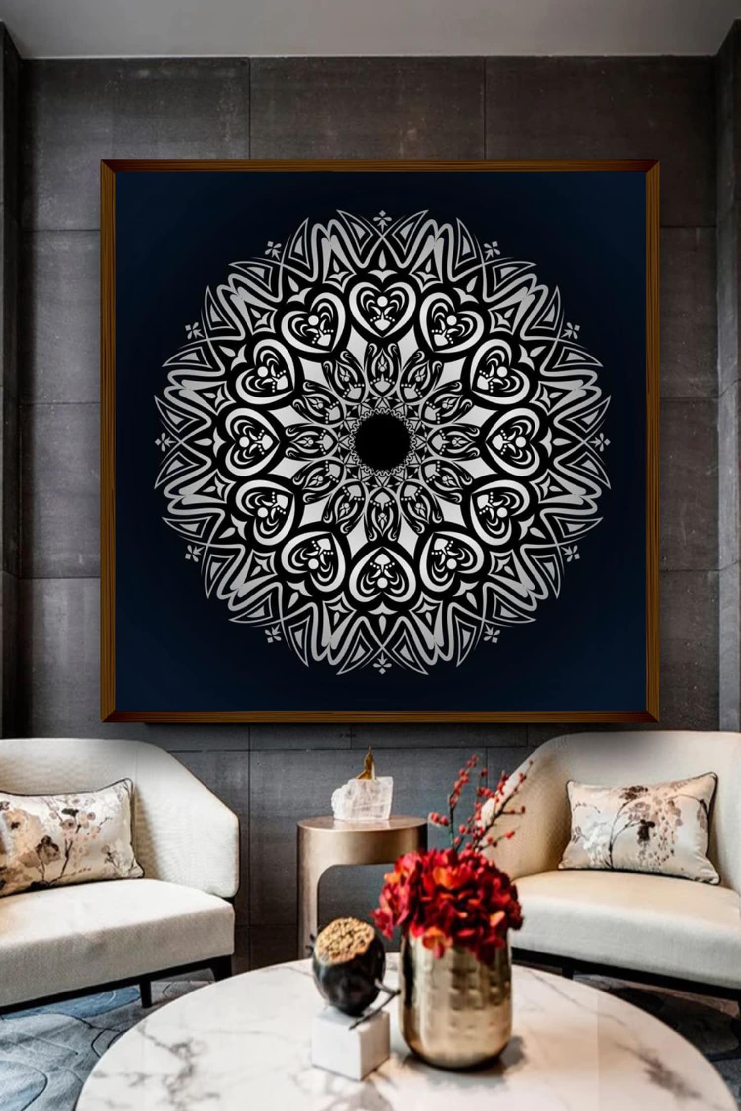 The Art House Mandala Canvas Painting