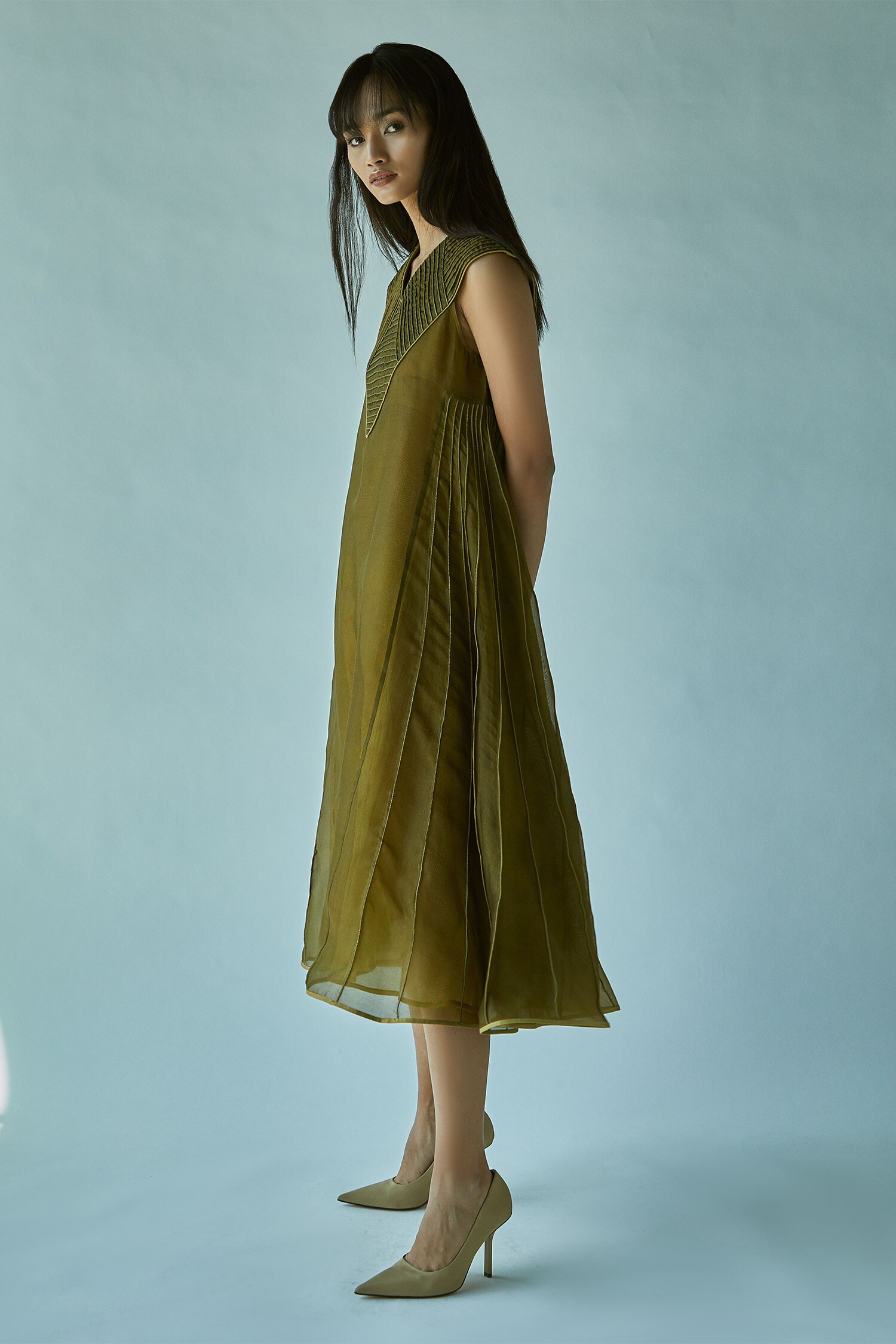 Buy Silk Organza Dress by Ek Katha at Aza Fashions