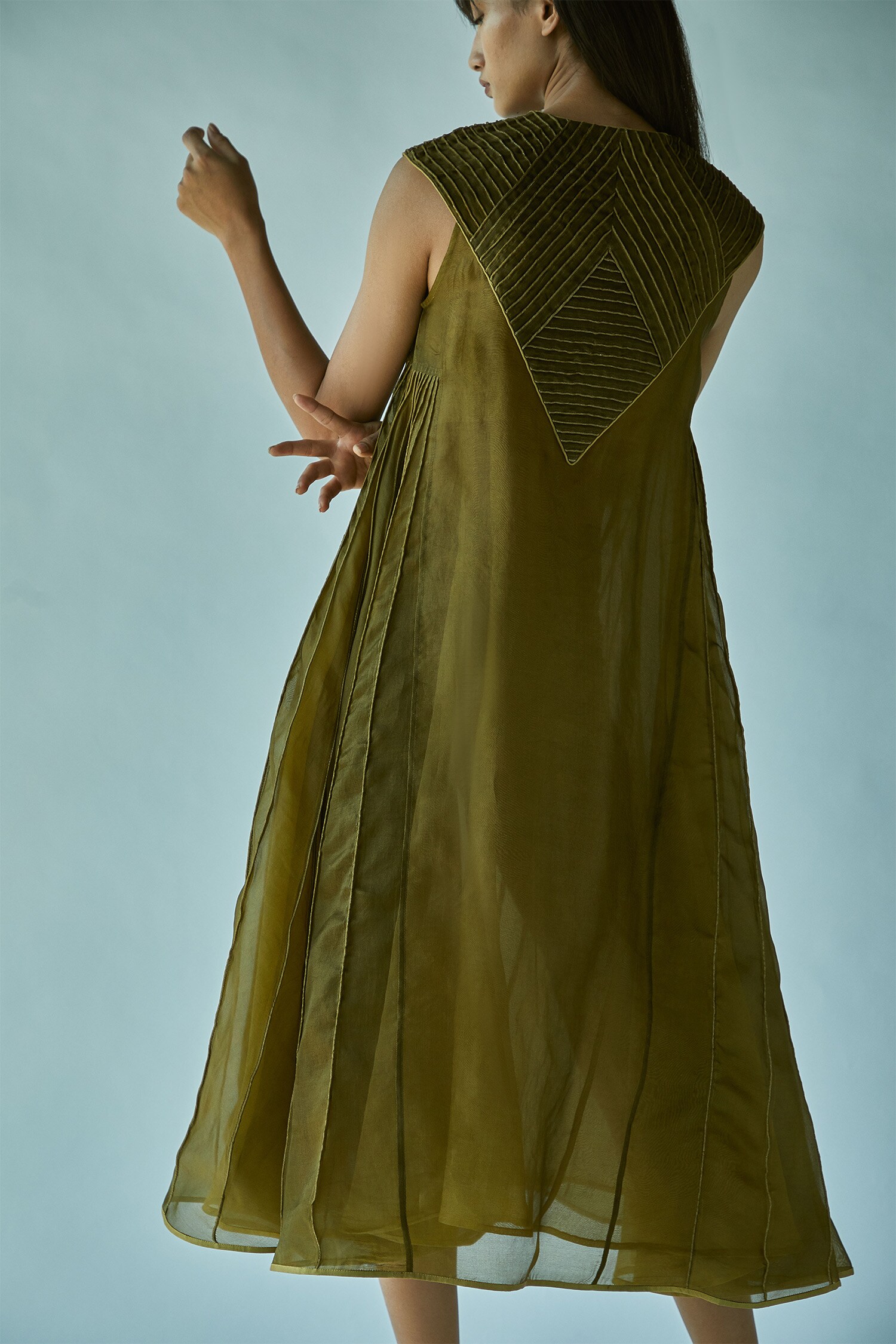 Buy Silk Organza Dress by Ek Katha at Aza Fashions