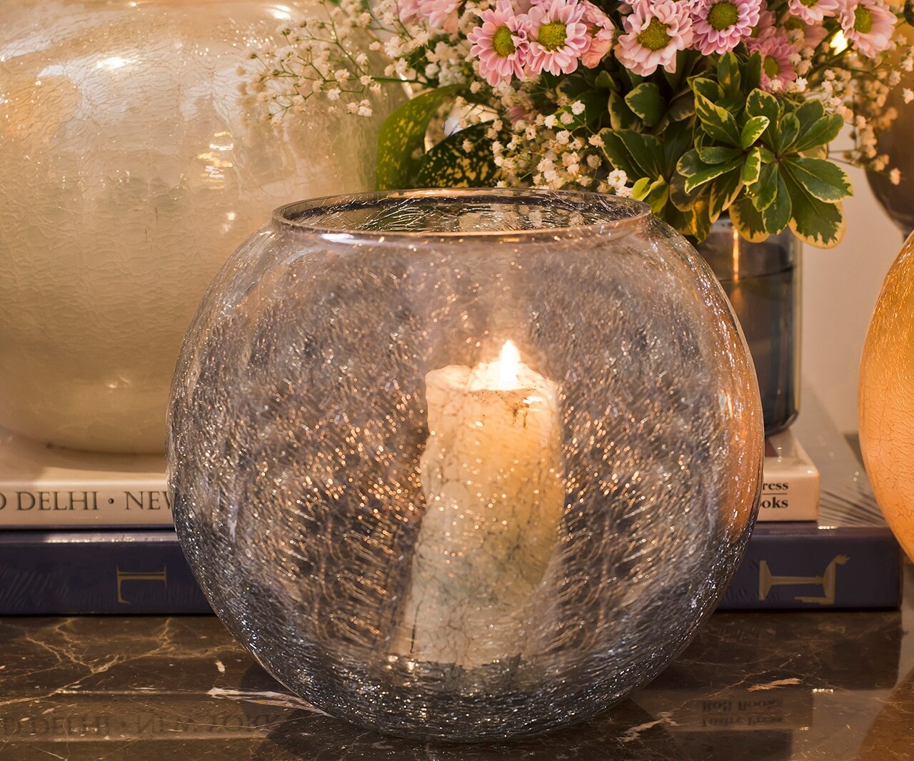 Buy Elm & Oak Melia Hurricane Candle Holder Online Aza Fashions