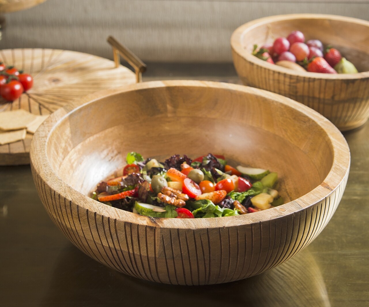 Buy Elm & Oak Milano Salad Bowl Online Aza Fashions