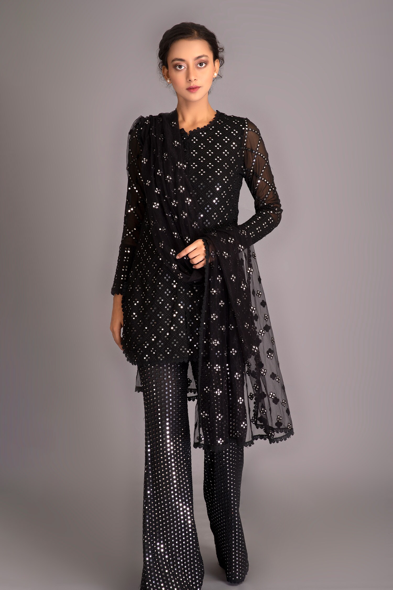 Buy Mirror Embellished Kurta Set by Evra by Nikita at Aza Fashions