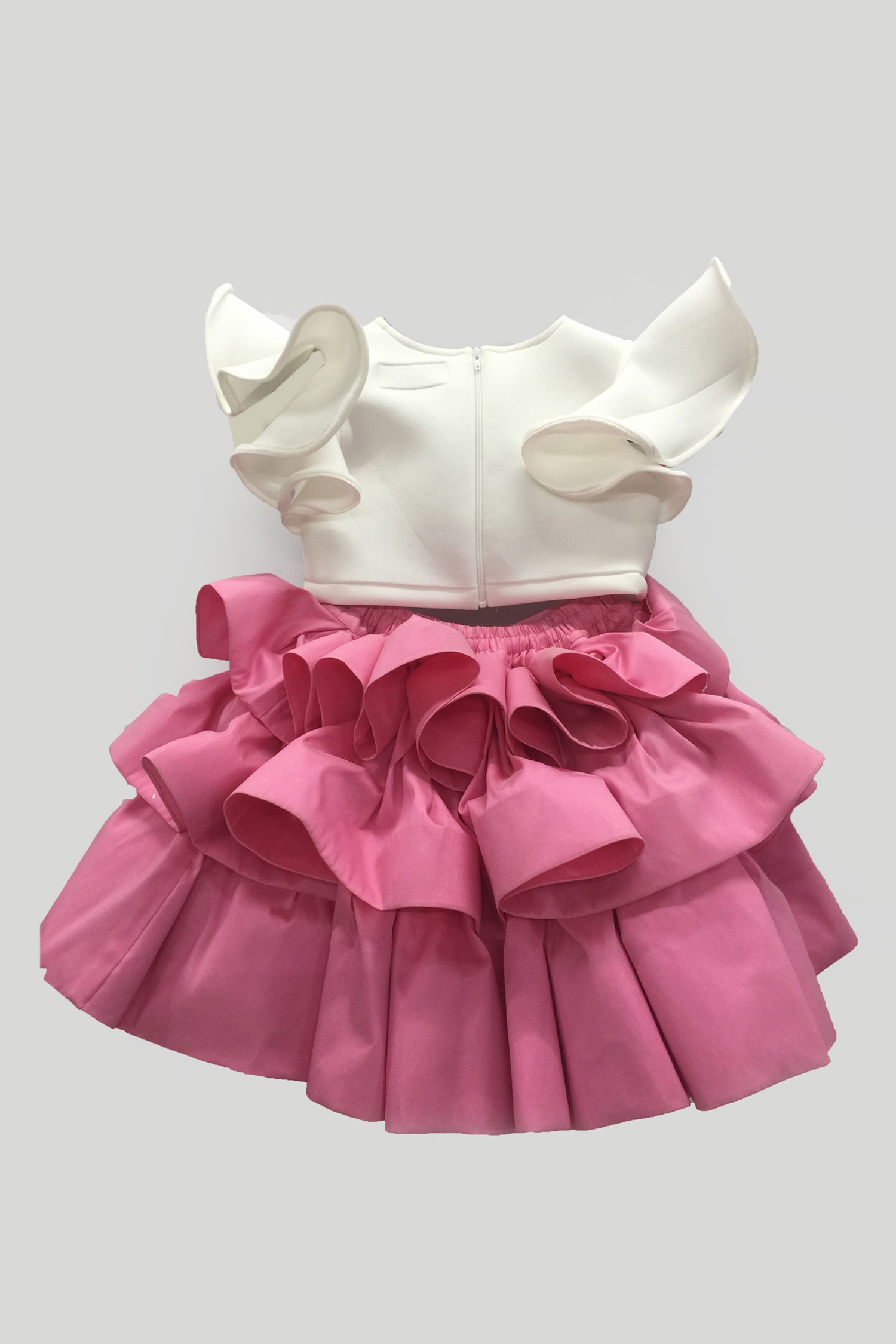 Buy Fayon Kids White Layered Skirt Set For Girls Online 