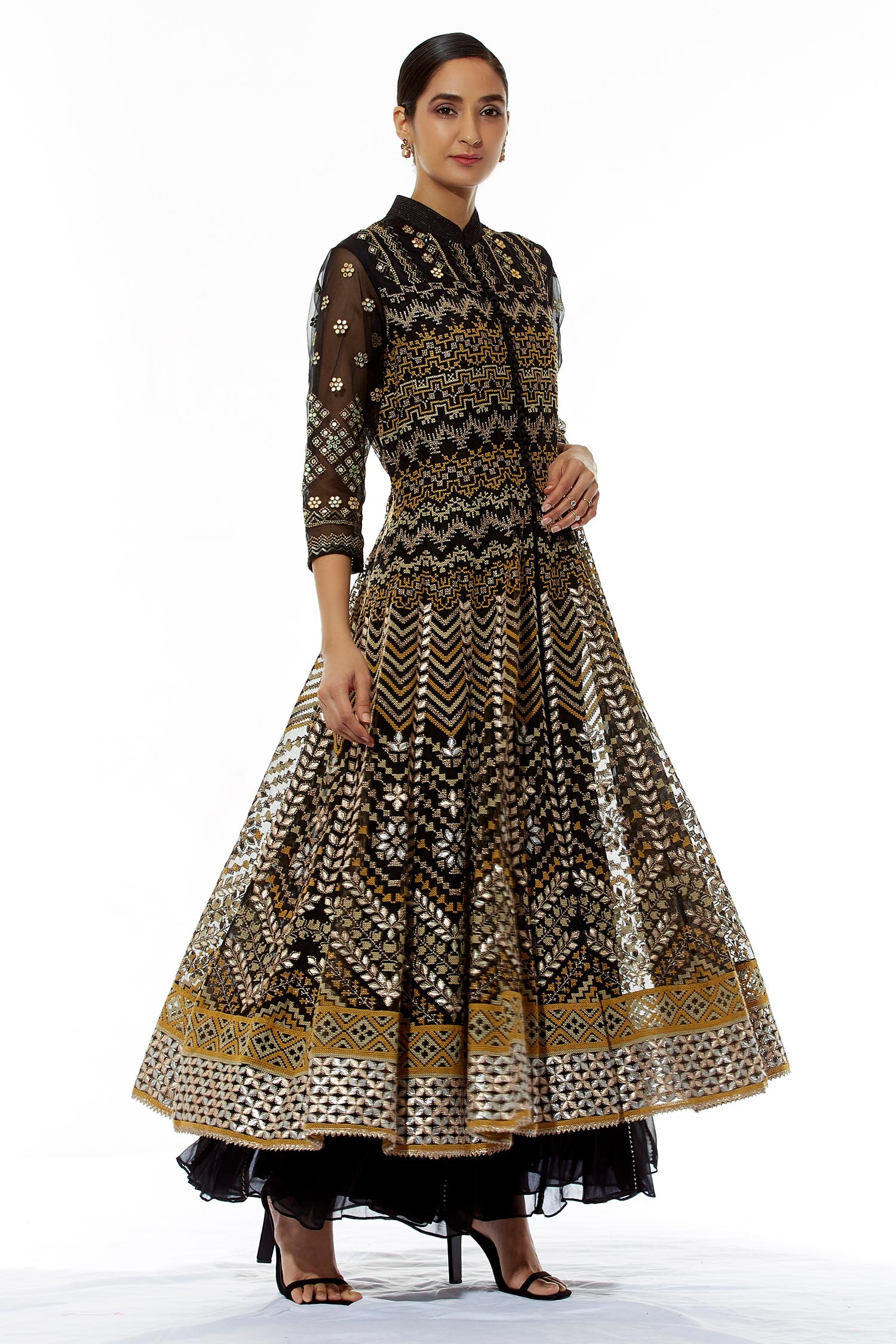 anarkali with palazzo pants