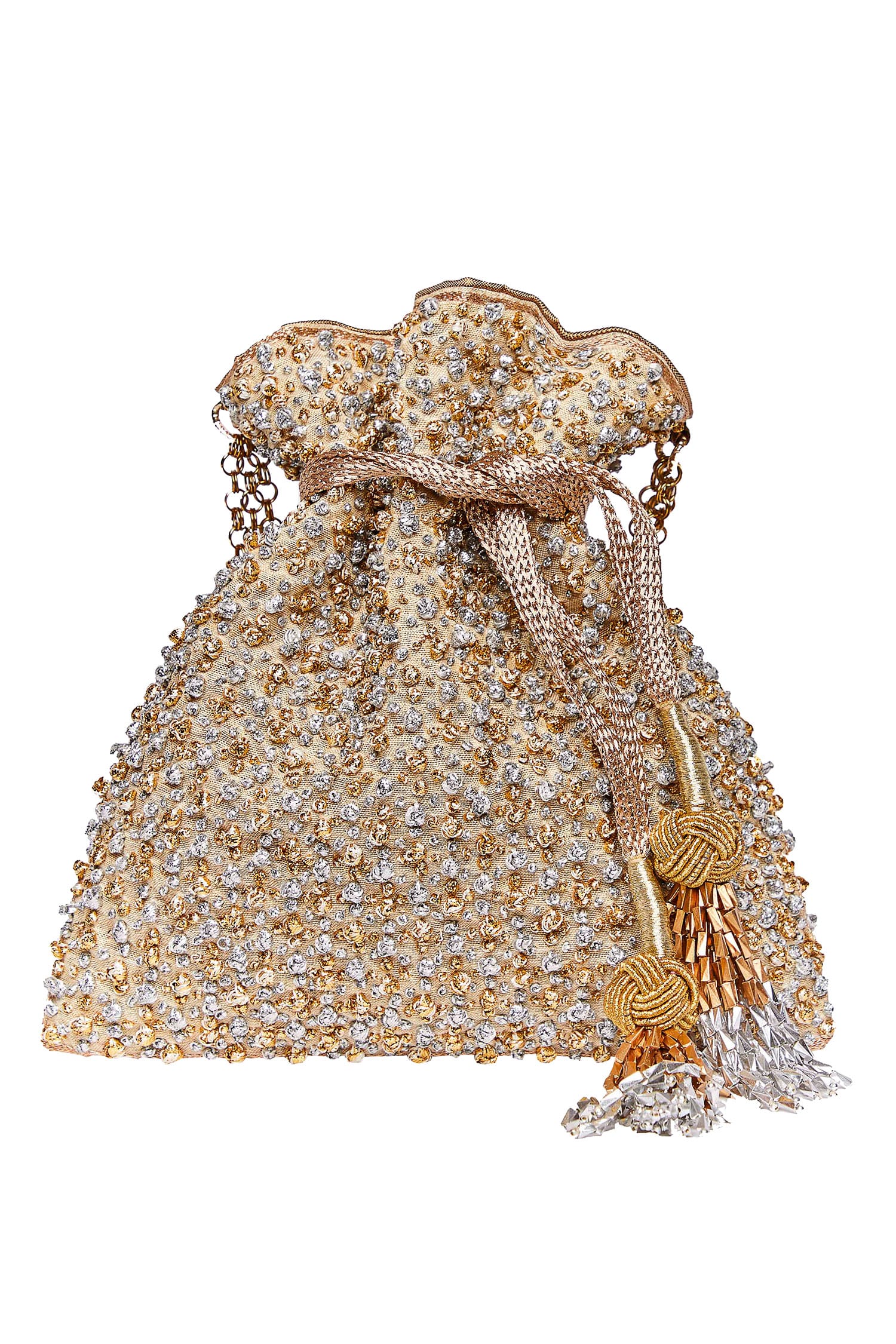 Buy The Pink Potli Embroidered Potli Bag Online Aza Fashions