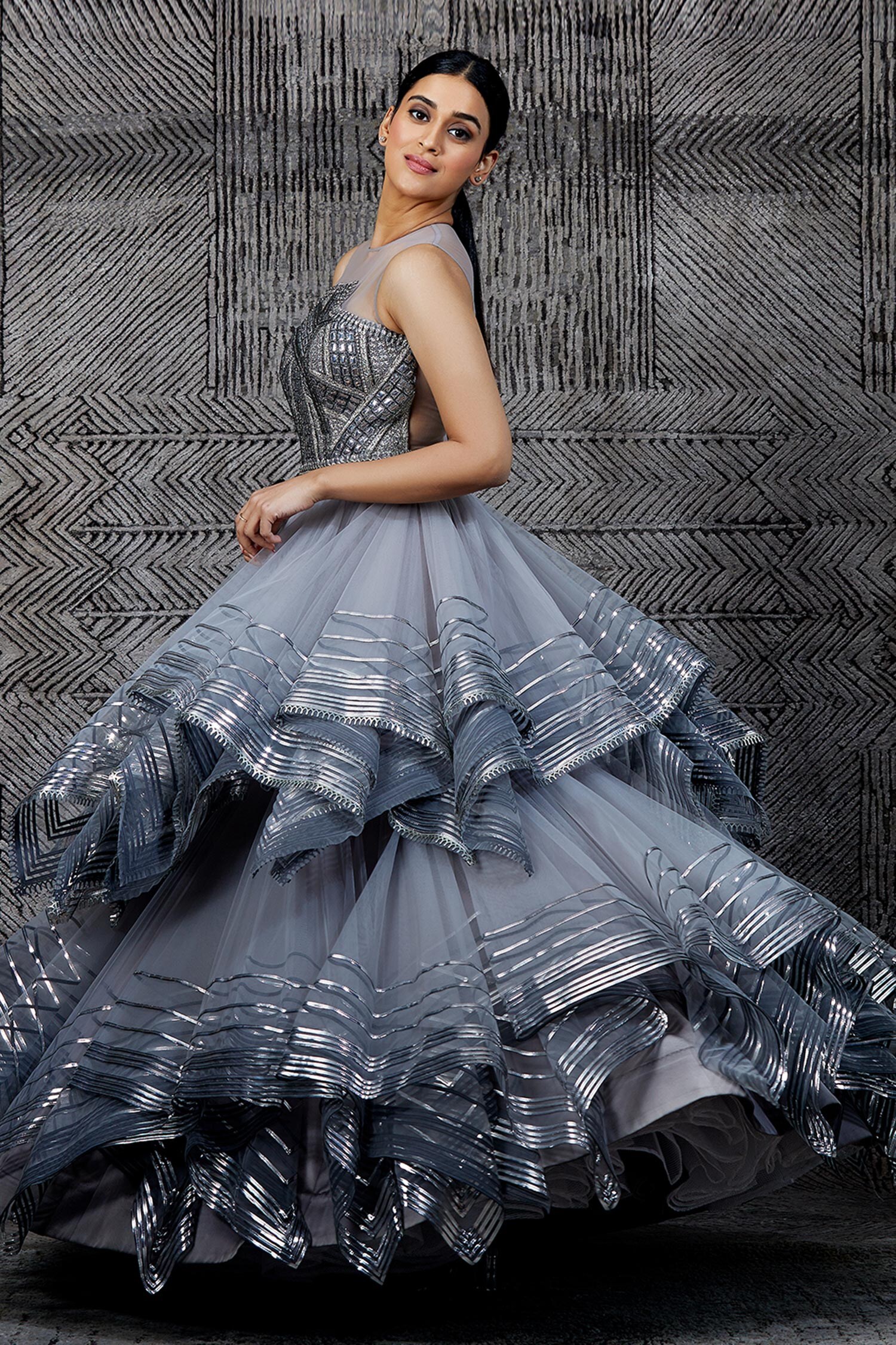 layered gown pattern