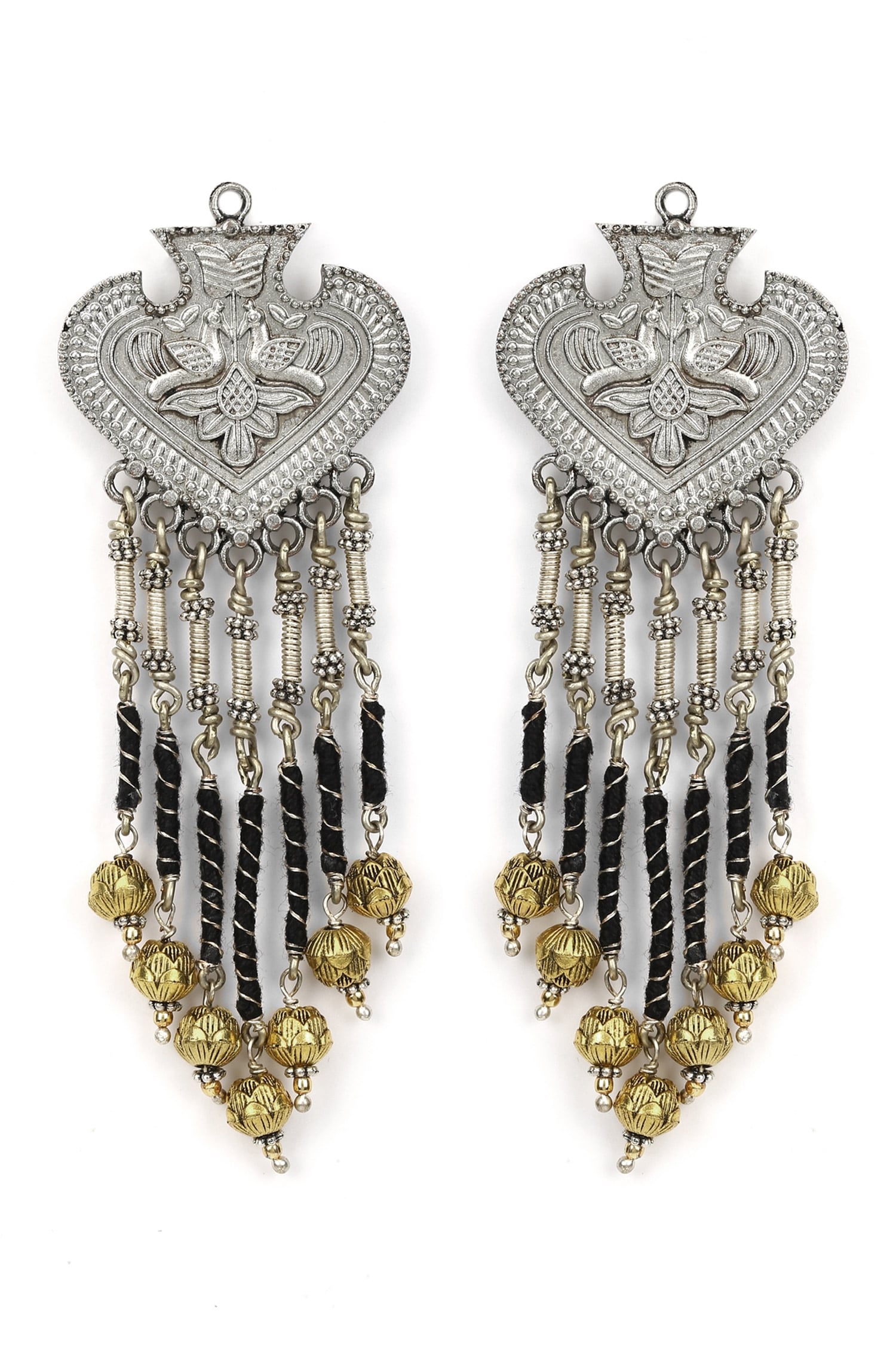 Buy Heer-House Of Jewellery Nakshatra Kaanphool Dangler Earrings Online ...