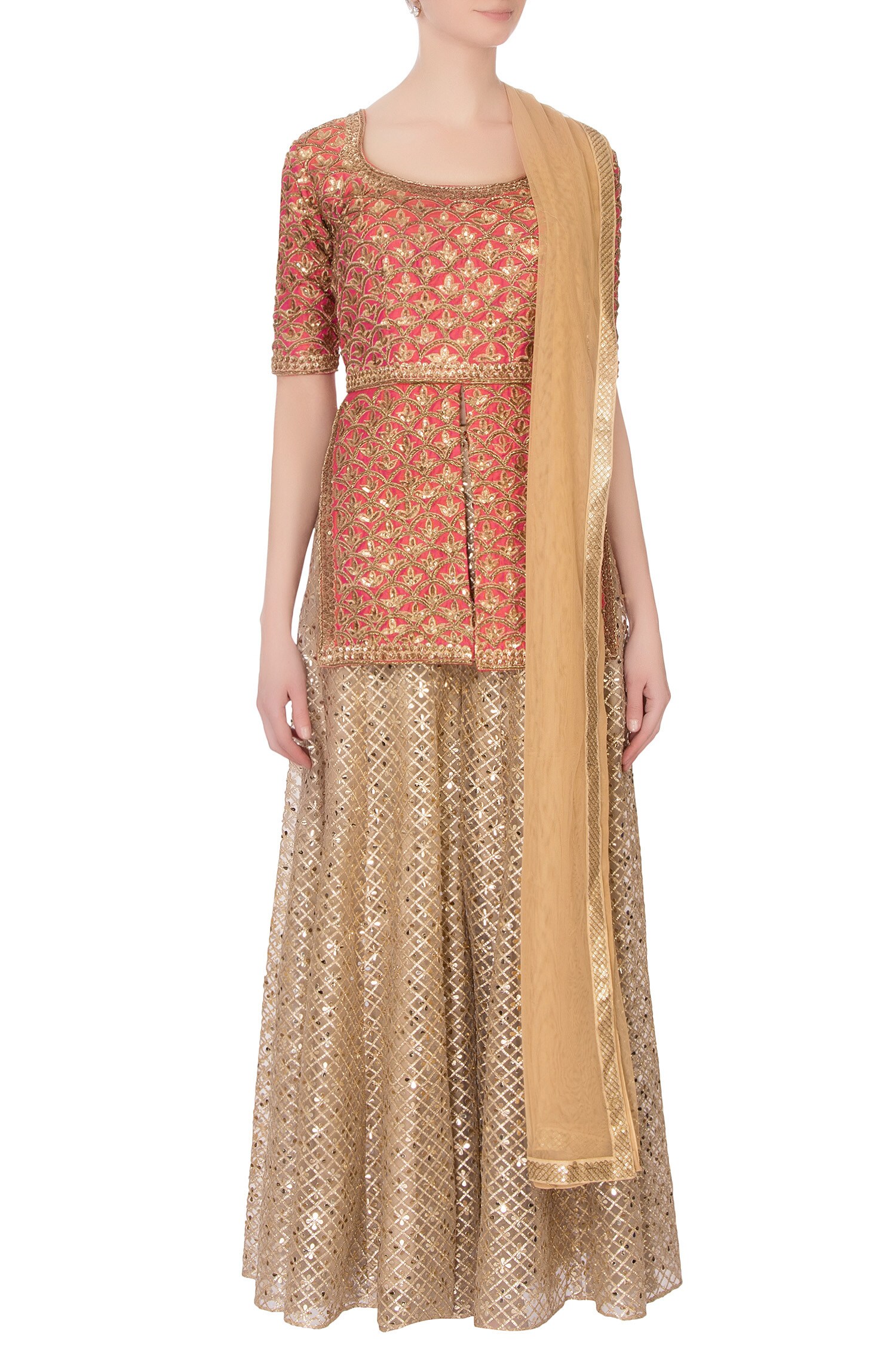 long kurti aur gharara
