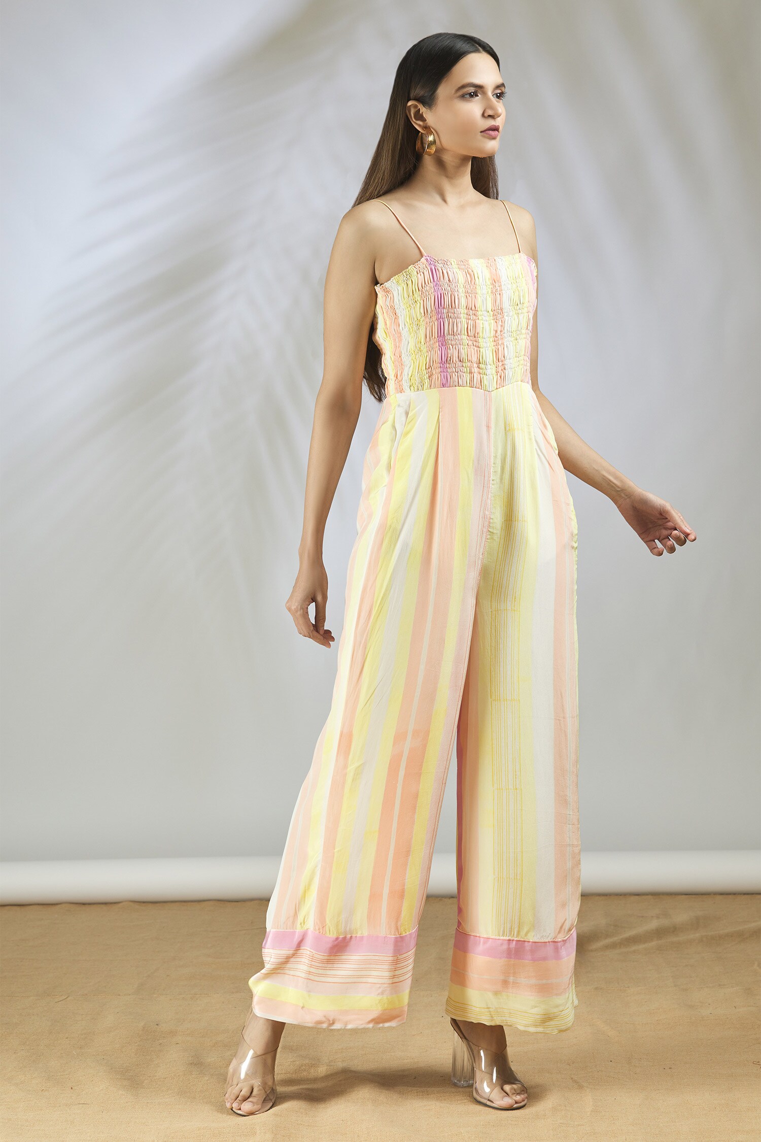 Buy Hand Painted Jumpsuit by Vedika M at Aza Fashions