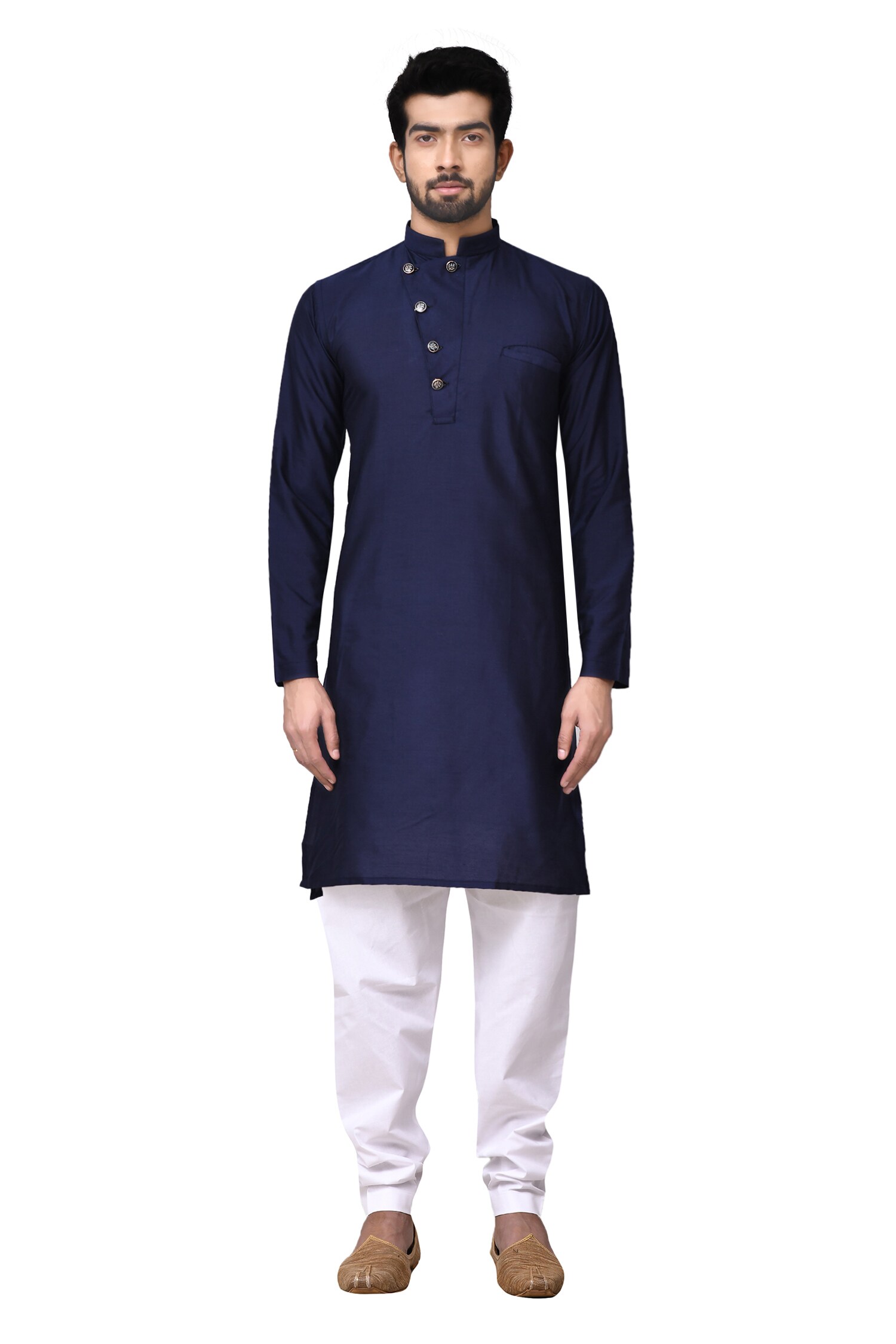 Buy Mandarin Collar Kurta Set by Arihant Rai Sinha at Aza Fashions
