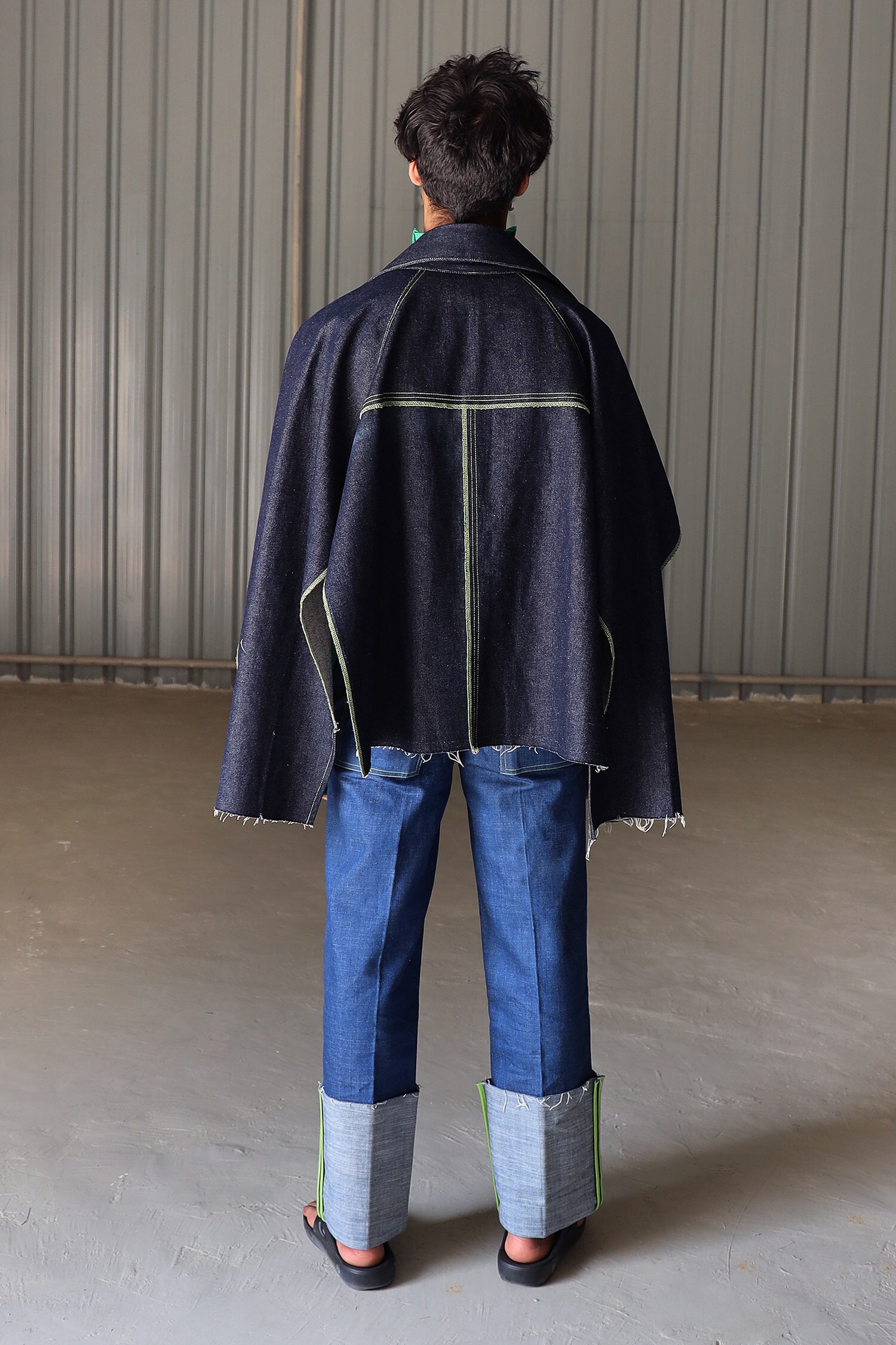 Leh Studios - Blue Canvas Denim Jacket For Men