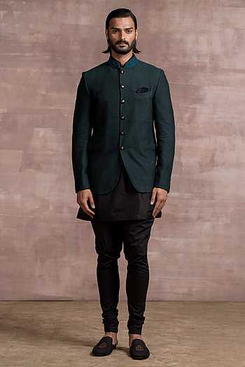HANDLOOM EMBELLISHED BANDHGALA SET