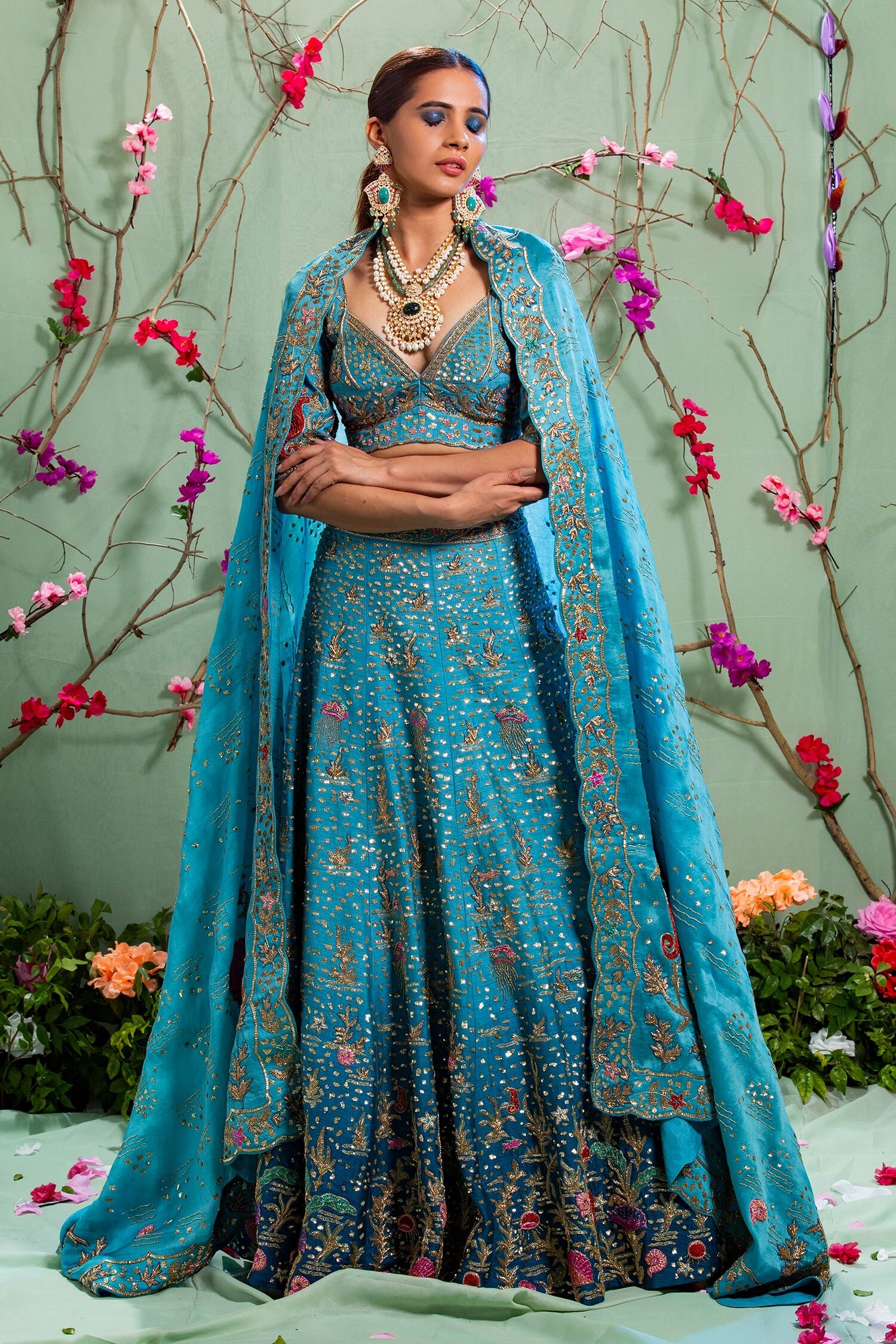 dazzles lehenga