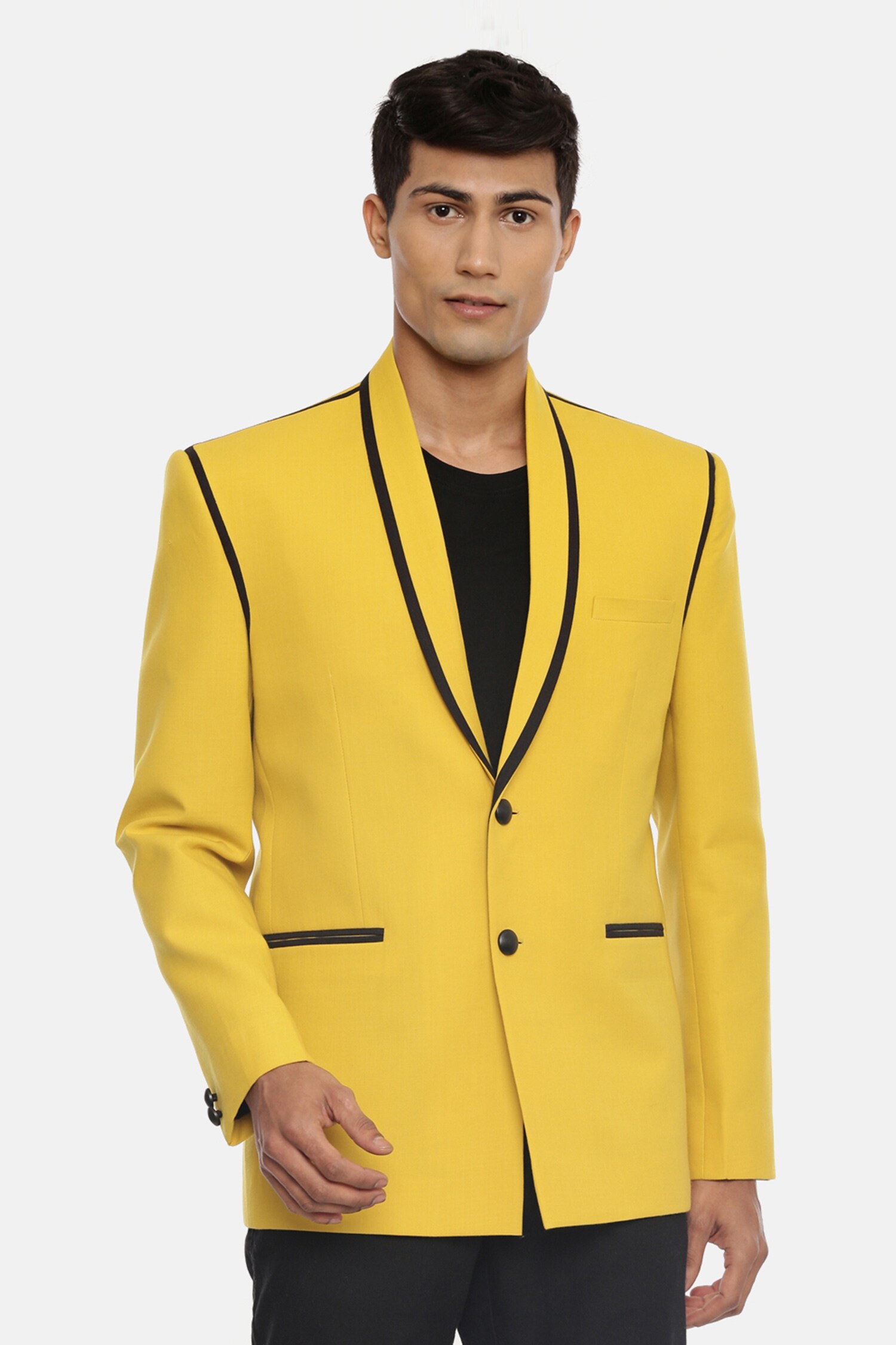 Yellow hot sale colour blazer