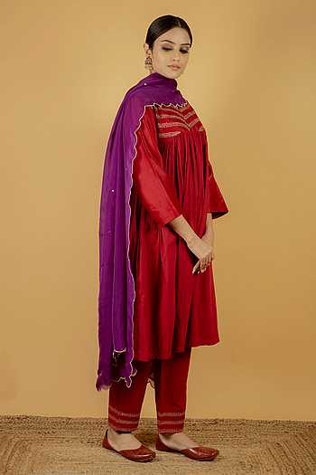 Big Small Scallop Dupatta Grey