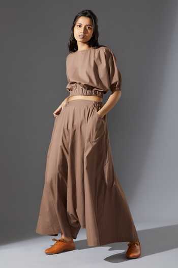 HAREM PANTS-BEIGE main image 1