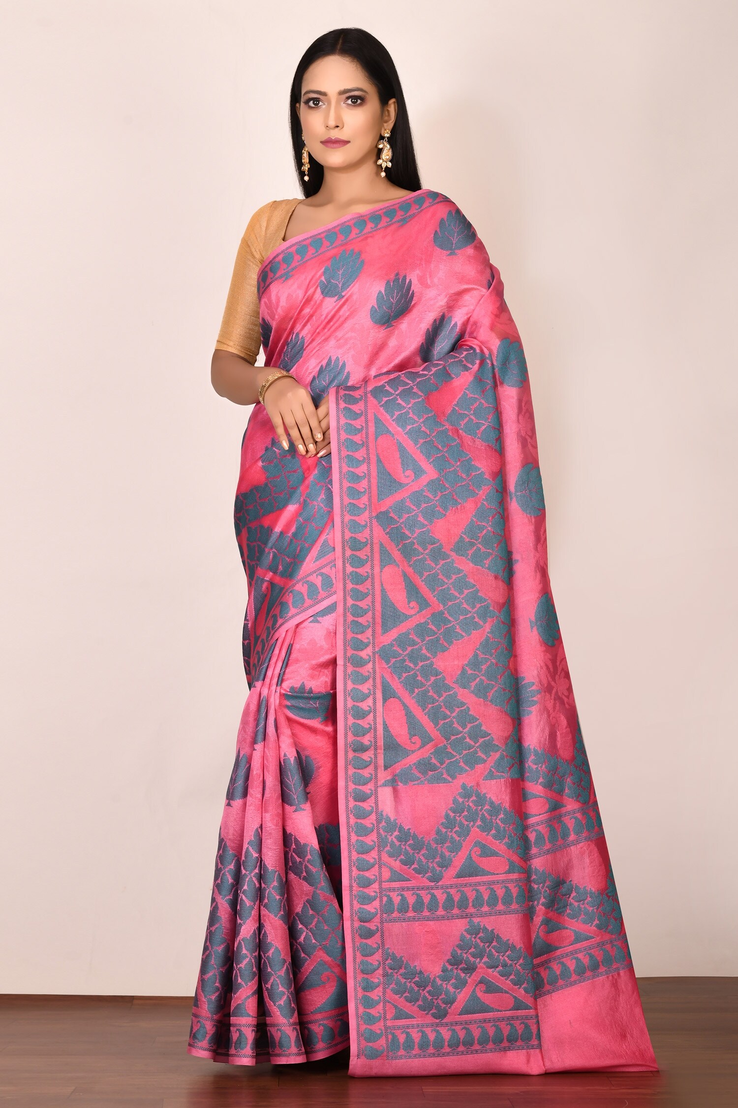 Buy Arihant Rai Sinha Grey Banarasi Dupion Silk Saree Online | Aza Fashions