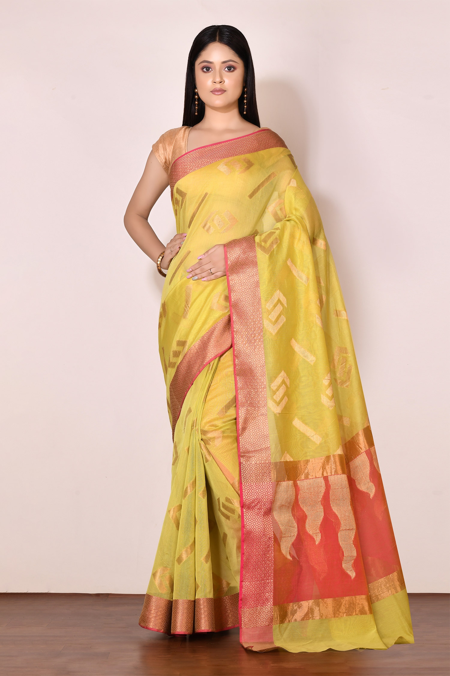 Buy Yellow Banarasi Cotton Silk Saree For Women By Nazaakat By Samara Singh Online At Aza Fashions 9633