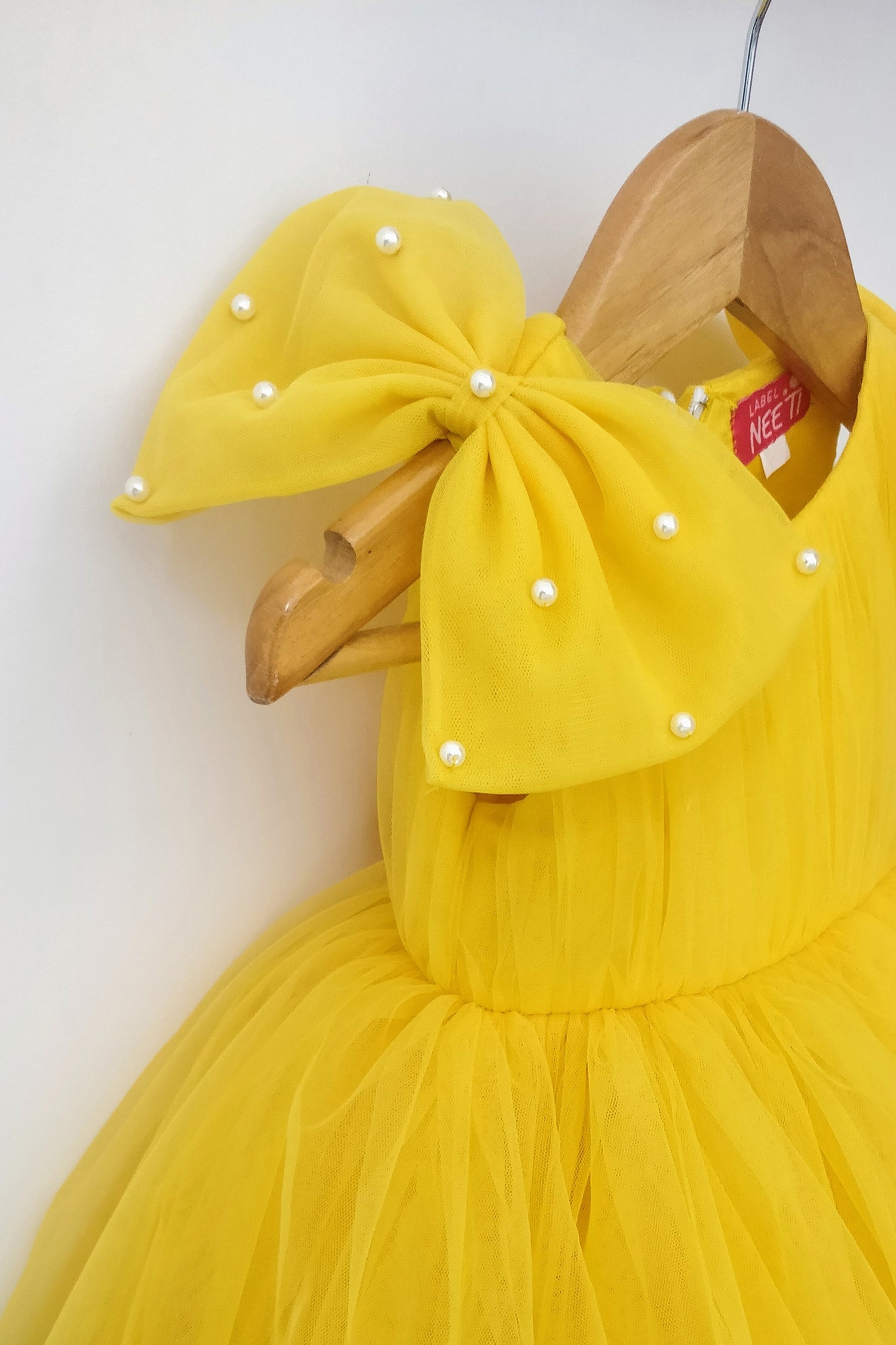 Yellow colour frock for best sale baby girl