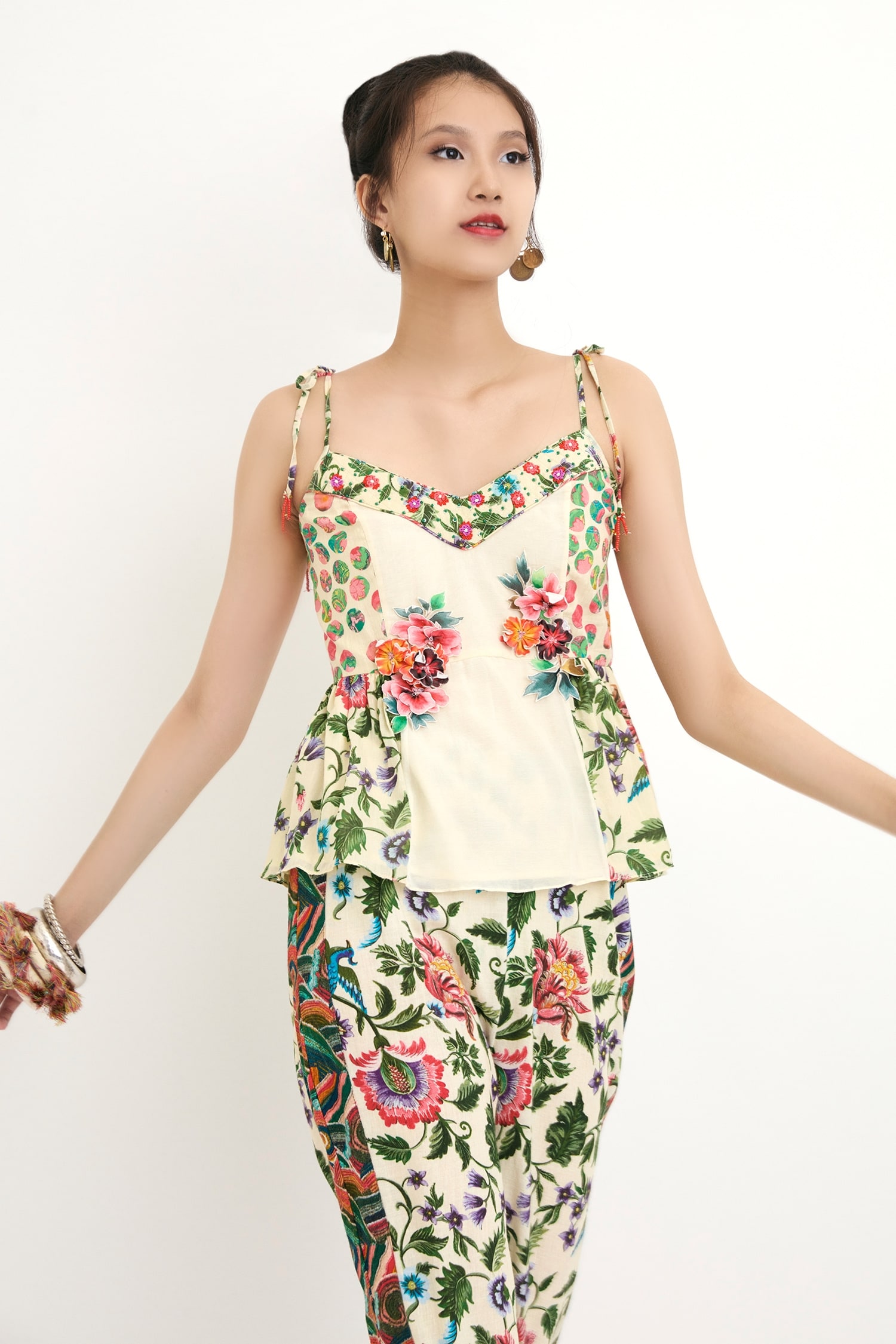 Sensual Flowers Giada Structured Top