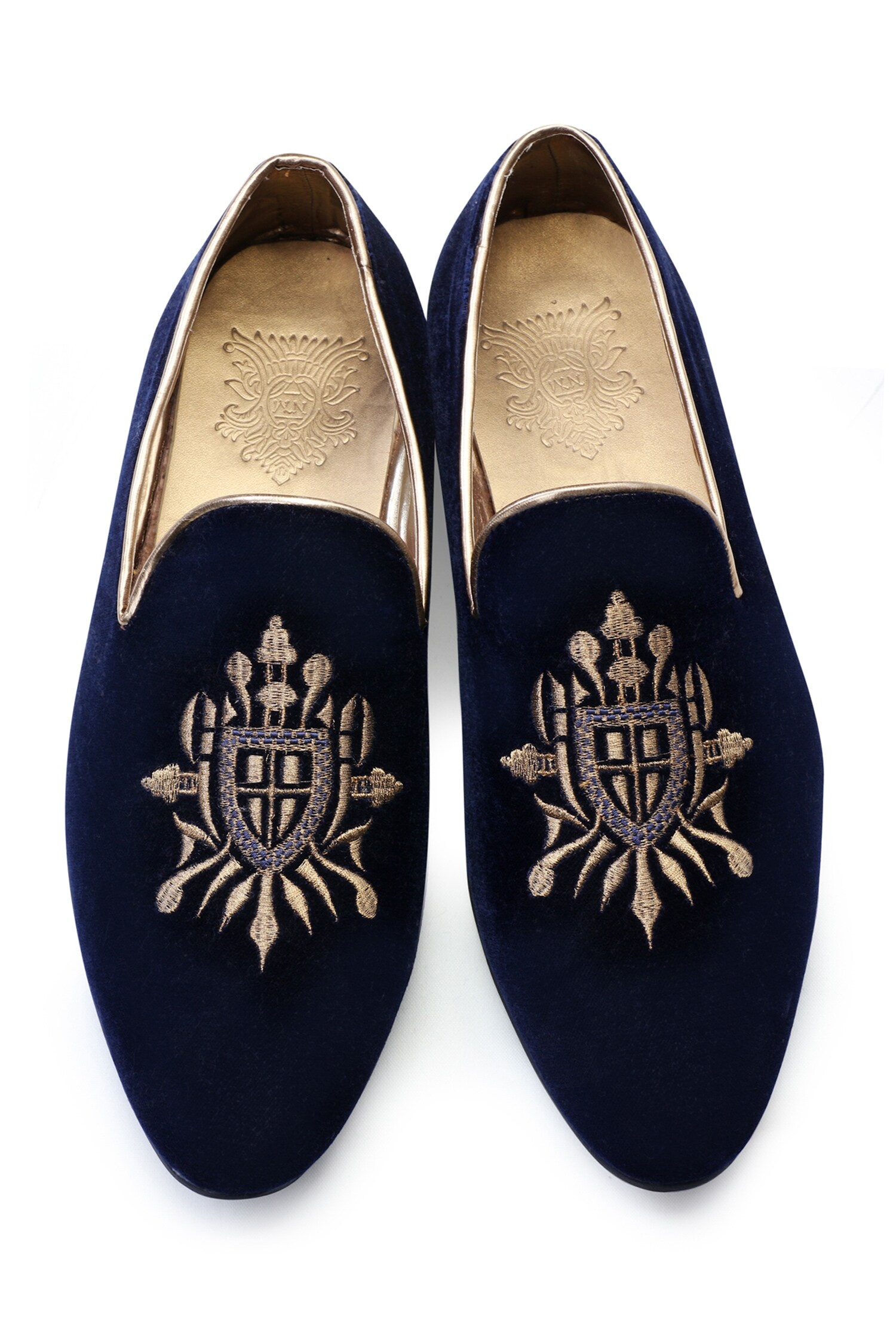 Buy Hitech Fashion Blue Velvet Slipper for Mens 11 UKin at Amazonin