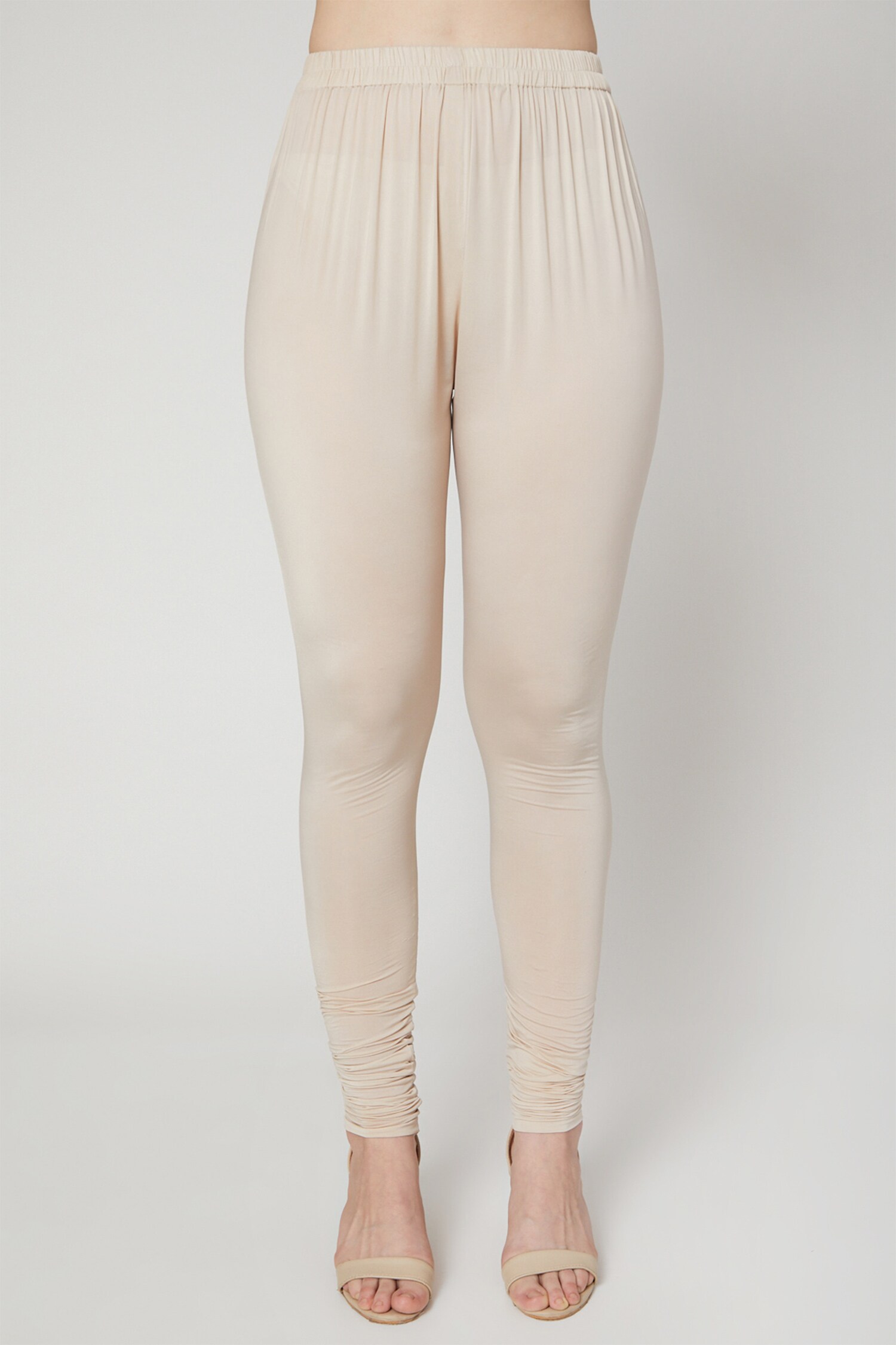 Buy Krypmax Solid Color Cotton Lycra Women Legging (Cream) (XL) at Amazon.in