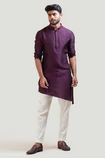 Zarb Purple Kurta Pant