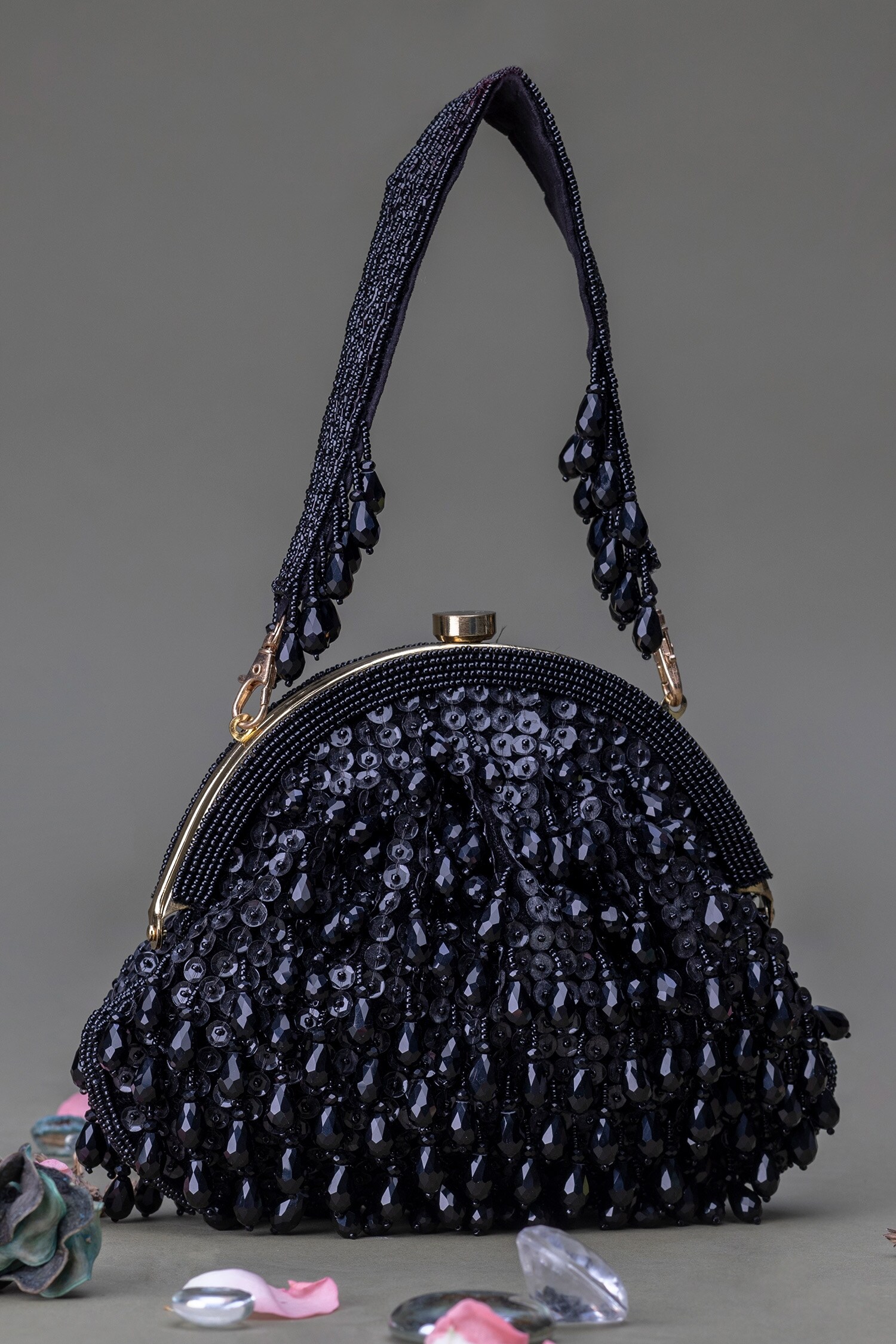 Order Reversible sequence bag with netted bow Online From SHANGHAI  SHOPPING,Chennai