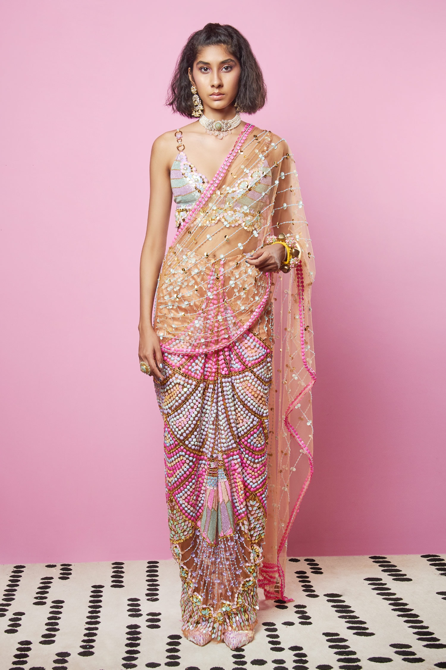 pre stitched saree shop near me
