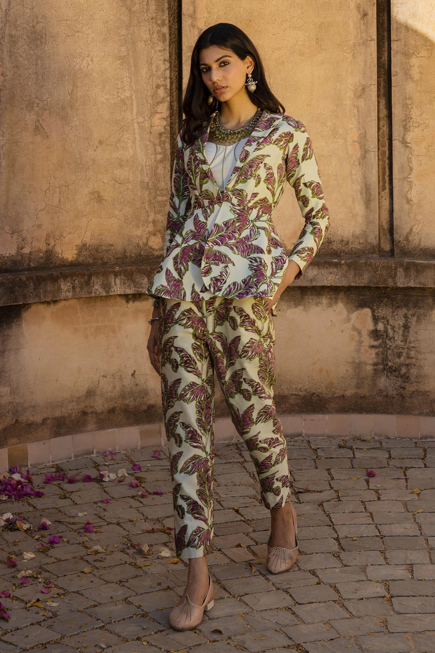 purple peplum jacket