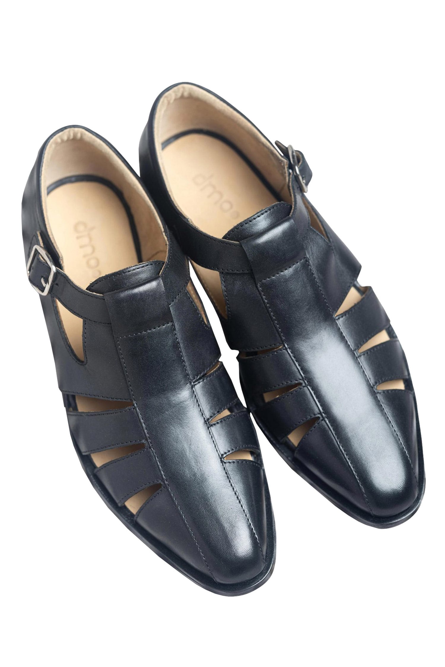 Buy Black Peshawari Sandals For Men by Dmodot Online at Aza Fashions.