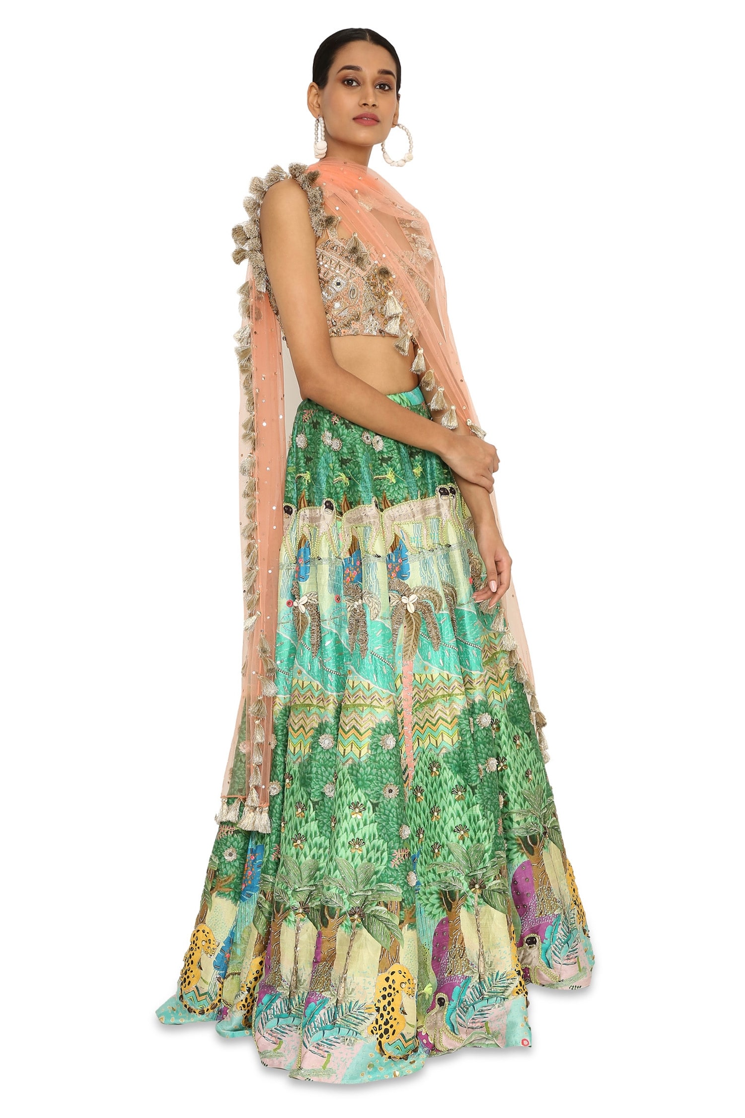 Brocade Lehenga And Choli Set – Melange Singapore