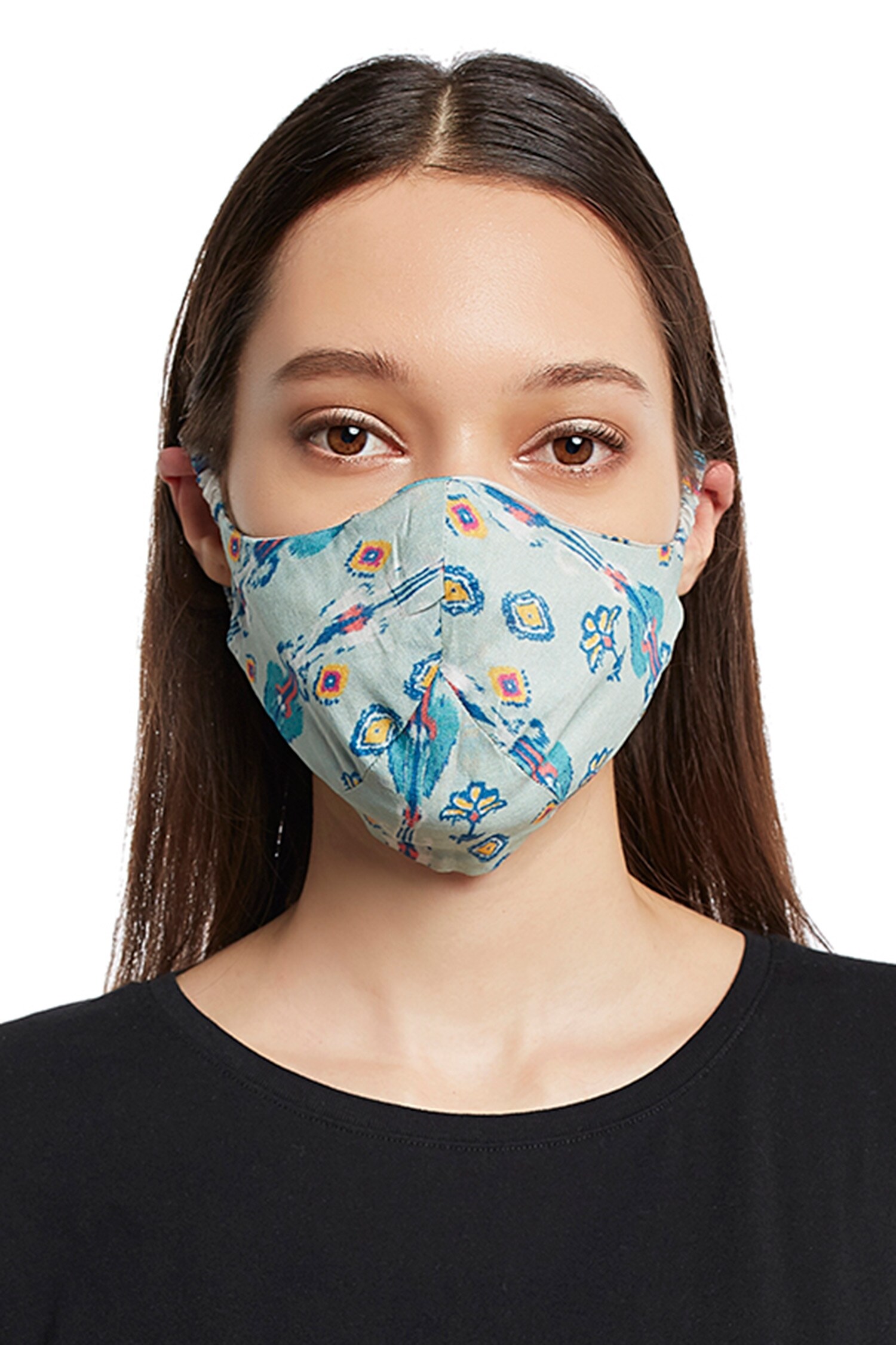 Buy PS Pret by Payal Singhal Accessories Ikat Print Reversible Face