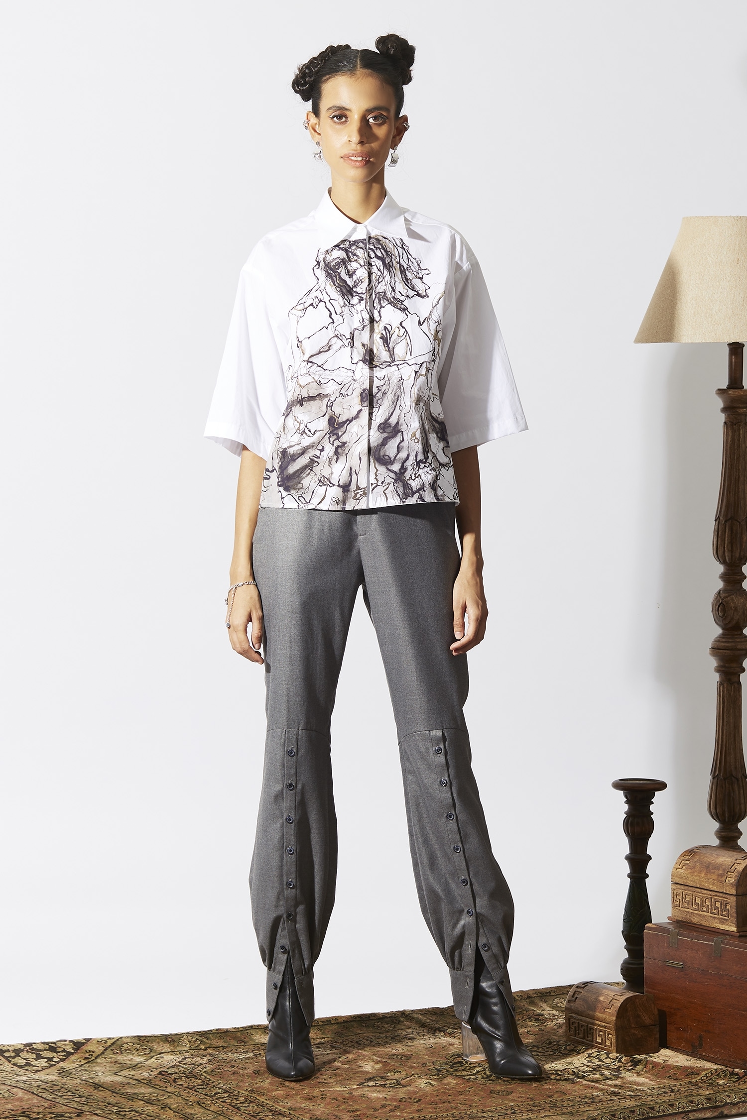 Buy Grey Trousers  Pants for Men by VAN HEUSEN Online  Ajiocom