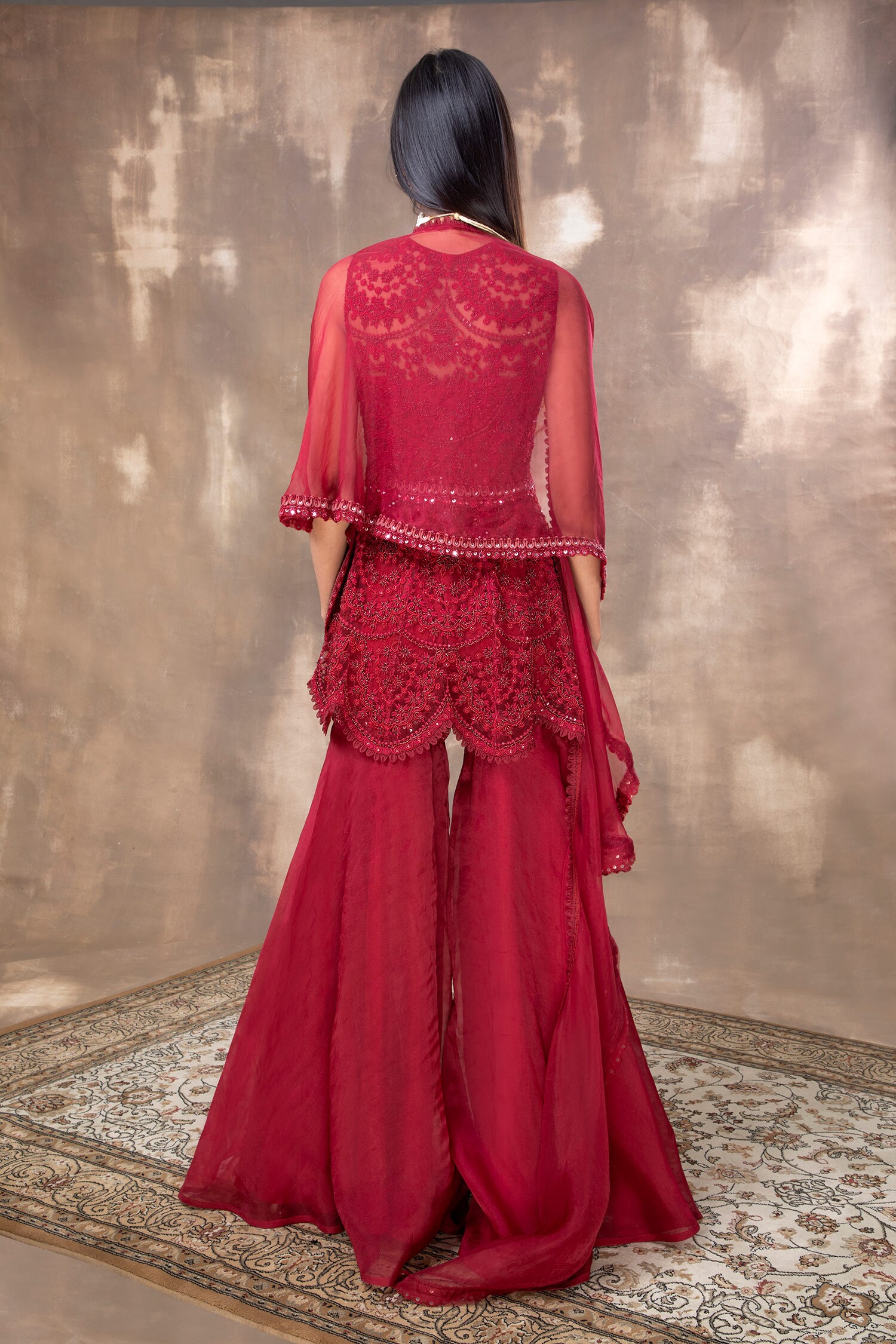 peplum kurta set