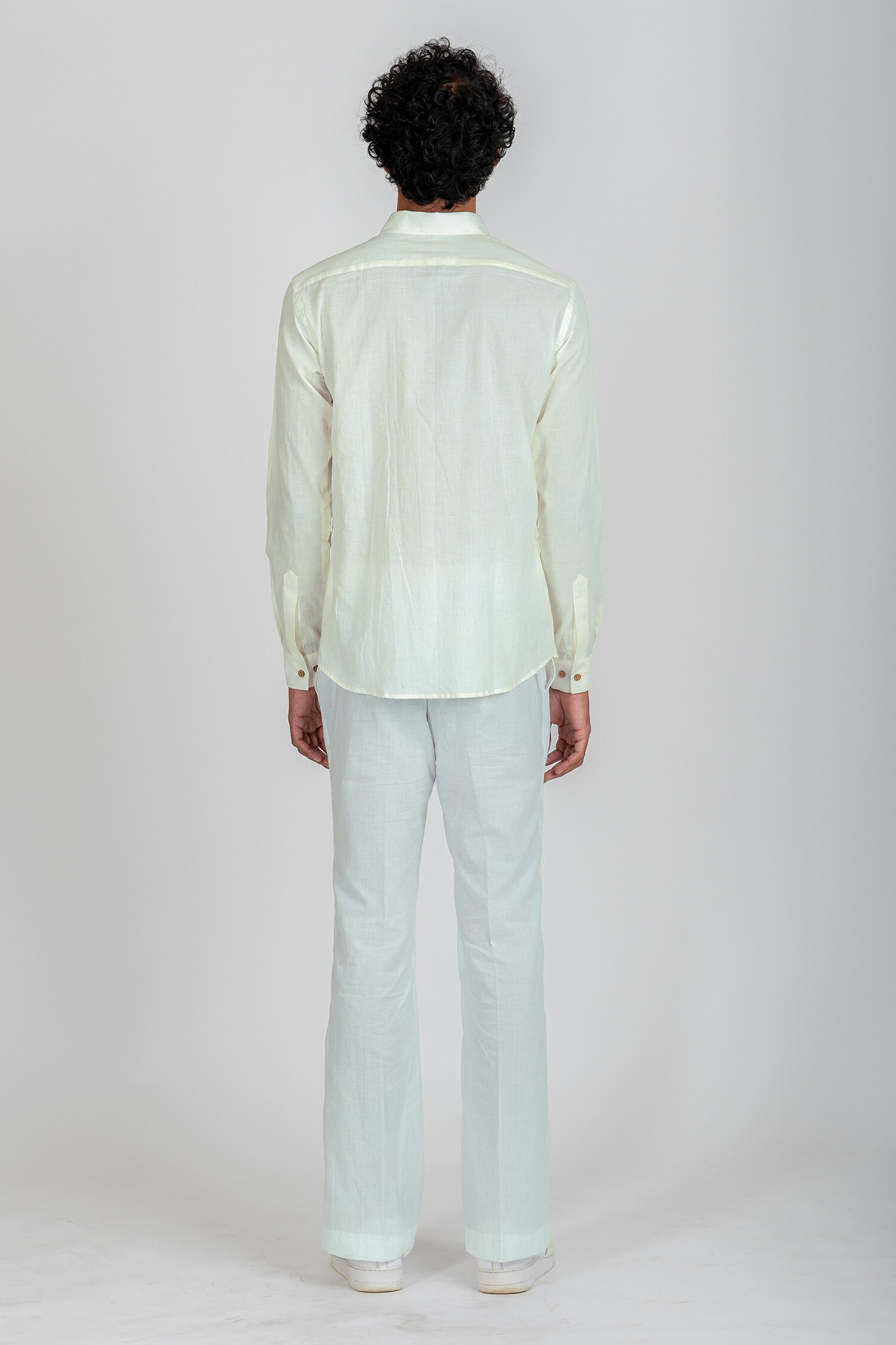 Textured White Cotton Blend Pocket Bell Bottom Pant, Waist Size: Free Size  at Rs 230/piece in New Delhi