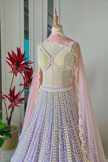 Daisy Print Lehenga Set