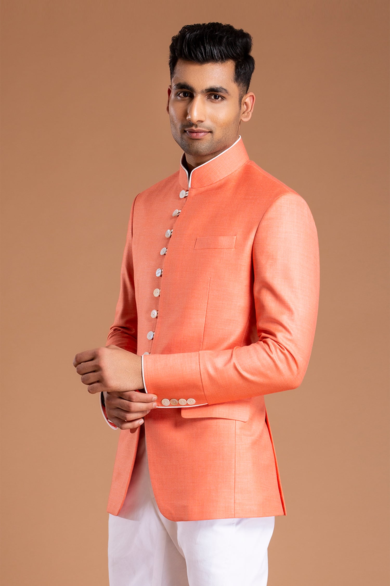 INMONARCH Mens Beige 3 Pc Jodhpuri Suit Indian Wedding 7 Button JO383R34 34  Regular Beige at Amazon Men's Clothing store