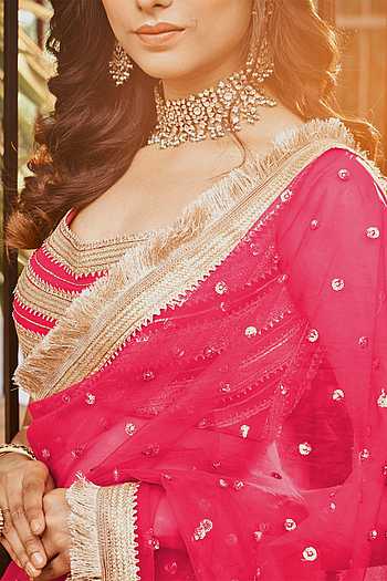 Rani Chinnon Embroidered Lehenga Skirt Style Suit main image 1