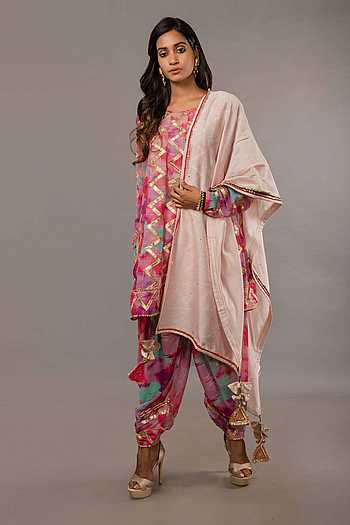 Kalidar Tunic And Dhoti Pant Set 