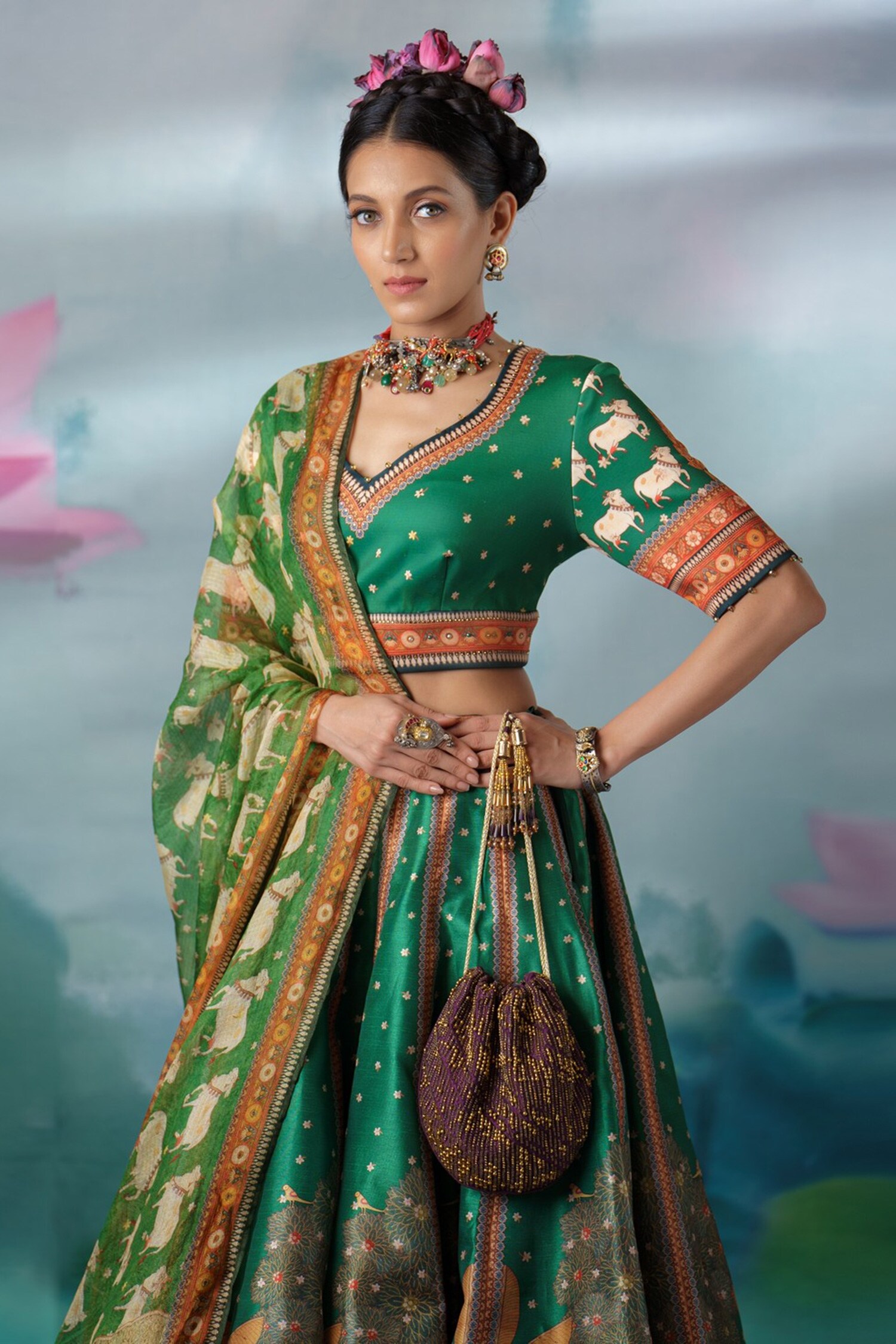 Indian Bridal Wear - Sabyasachi Sufiyana Bell Sleeves Lehenga | Indian  wedding lehenga, Green lehenga, Indian bridal wear