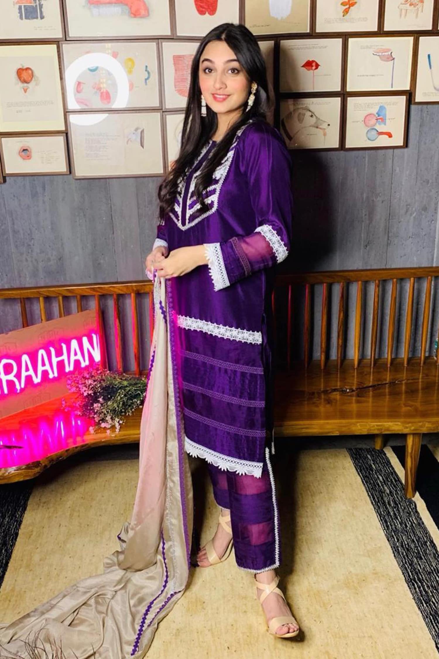 Buy Purple Raw Silk And Pure Munga Silk Lining Cotton Kurta & Pant Set For  Women by Weaver Story Online at Aza Fashions.