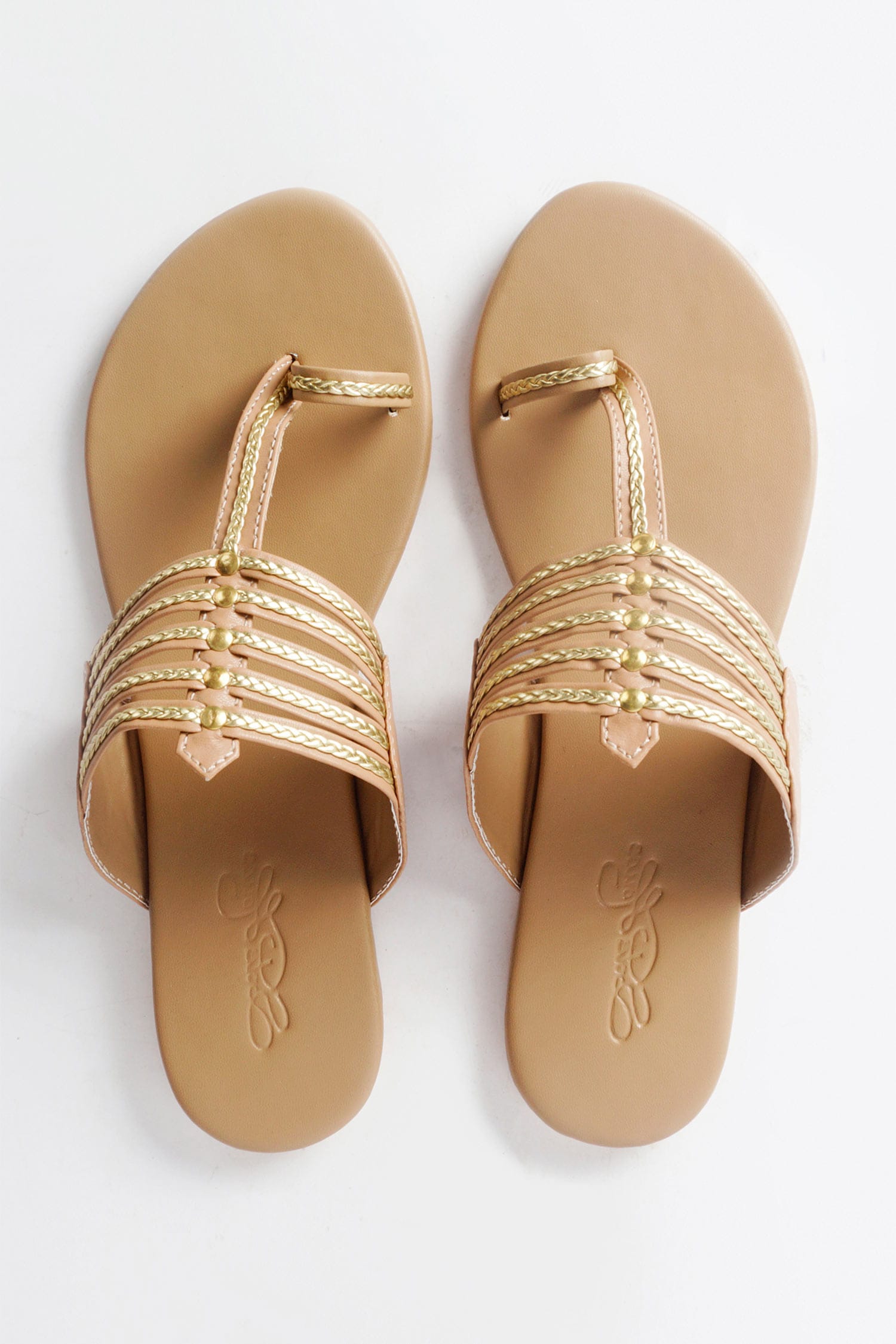 Buy Sole House Embroidered Kolhapuri Sandals Online | Aza Fashions
